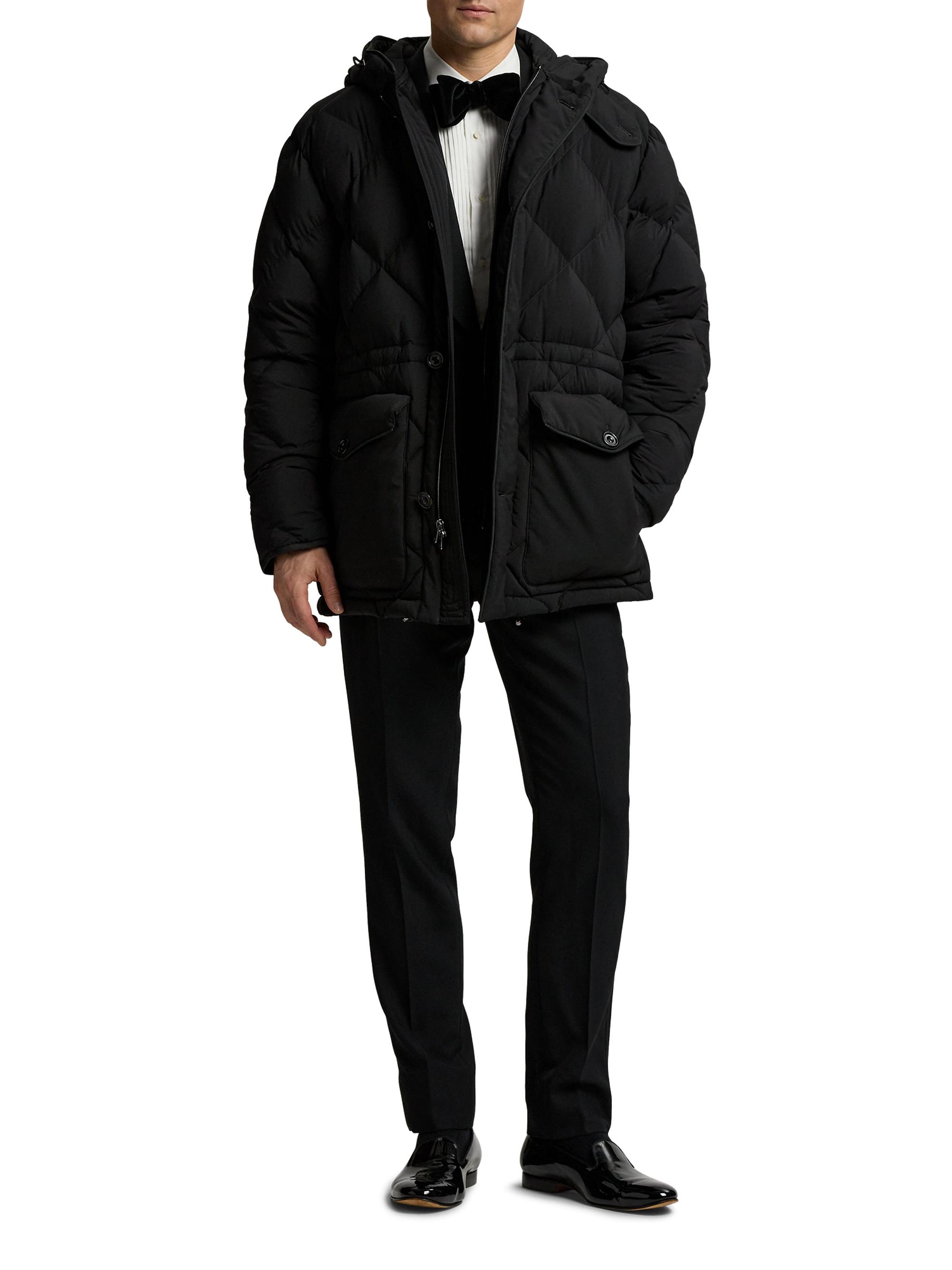 Ralph Lauren Purple Label Men's Farley Down Puffer Parka - Polo Black