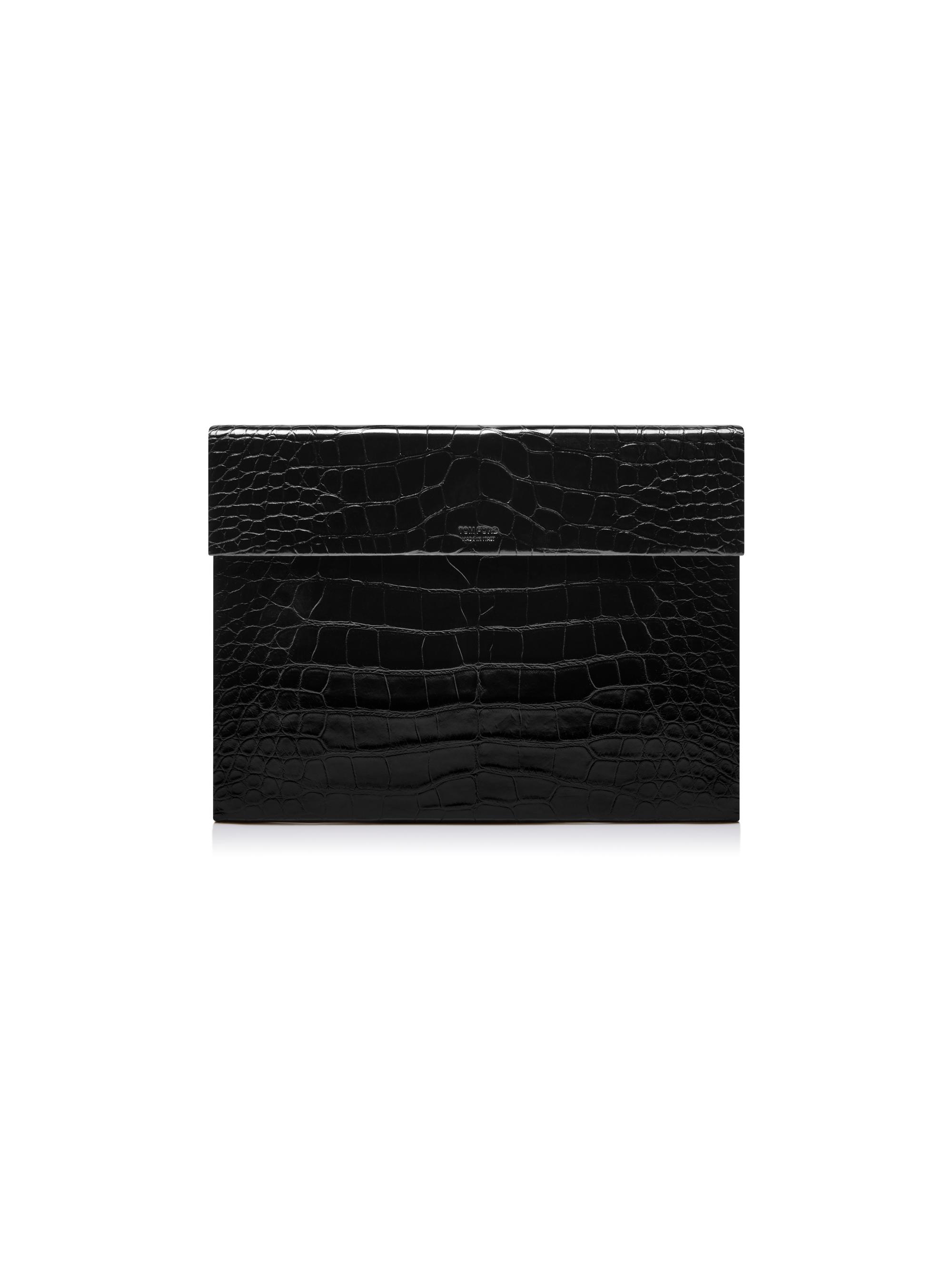 TOM FORD Rock ケース付属 TOM FORD Croc-Embossed Leather Card Holder | Saks Fifth Avenue