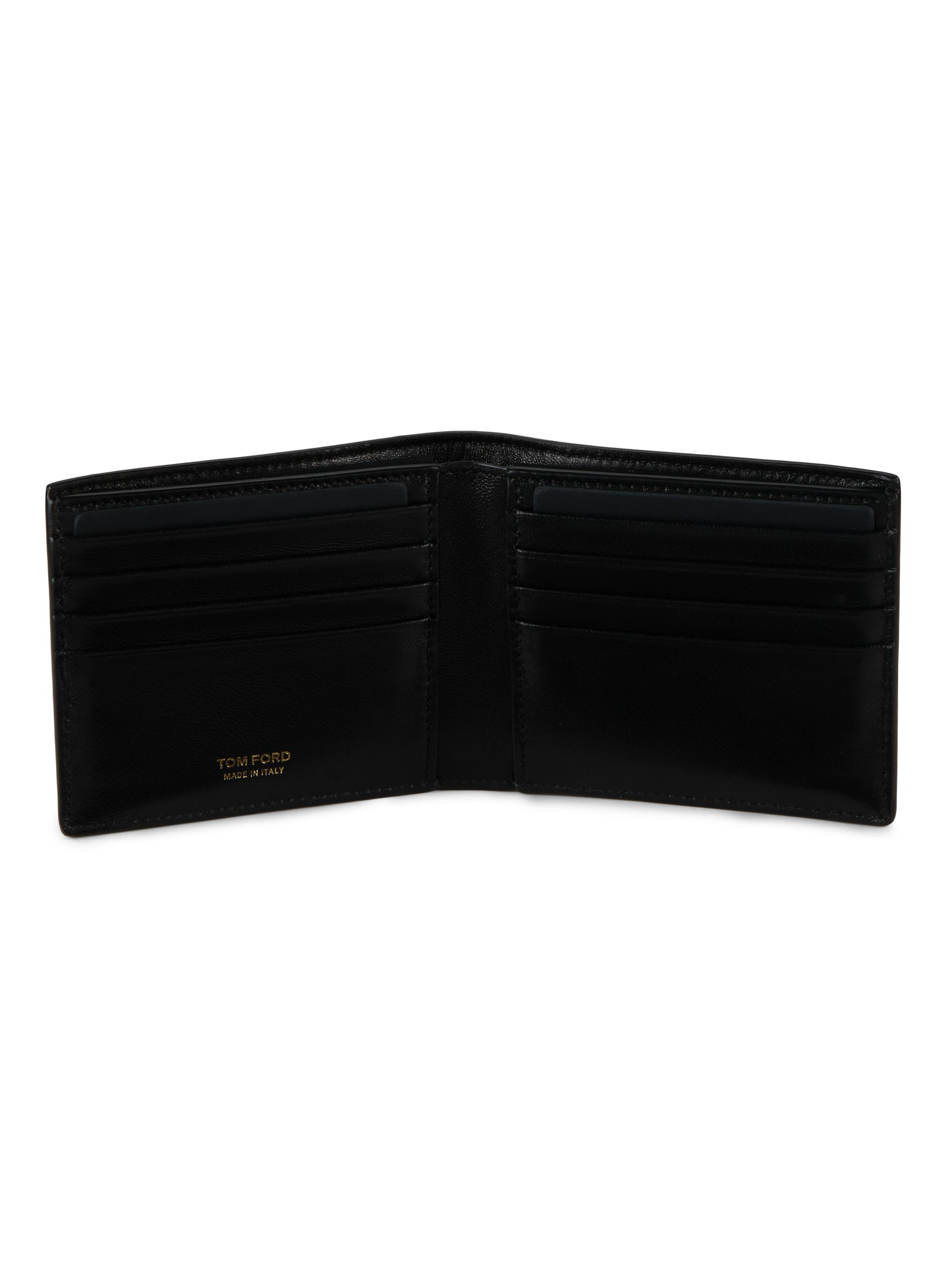 TOM FORD Croc-Embossed Bifold Wallet | Saks Fifth Avenue
