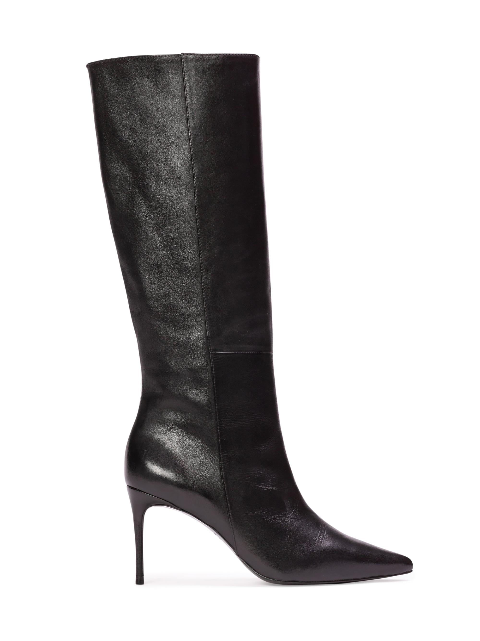 Black Suede Studio Kath 80MM Leather Boots Saks Fifth Avenue