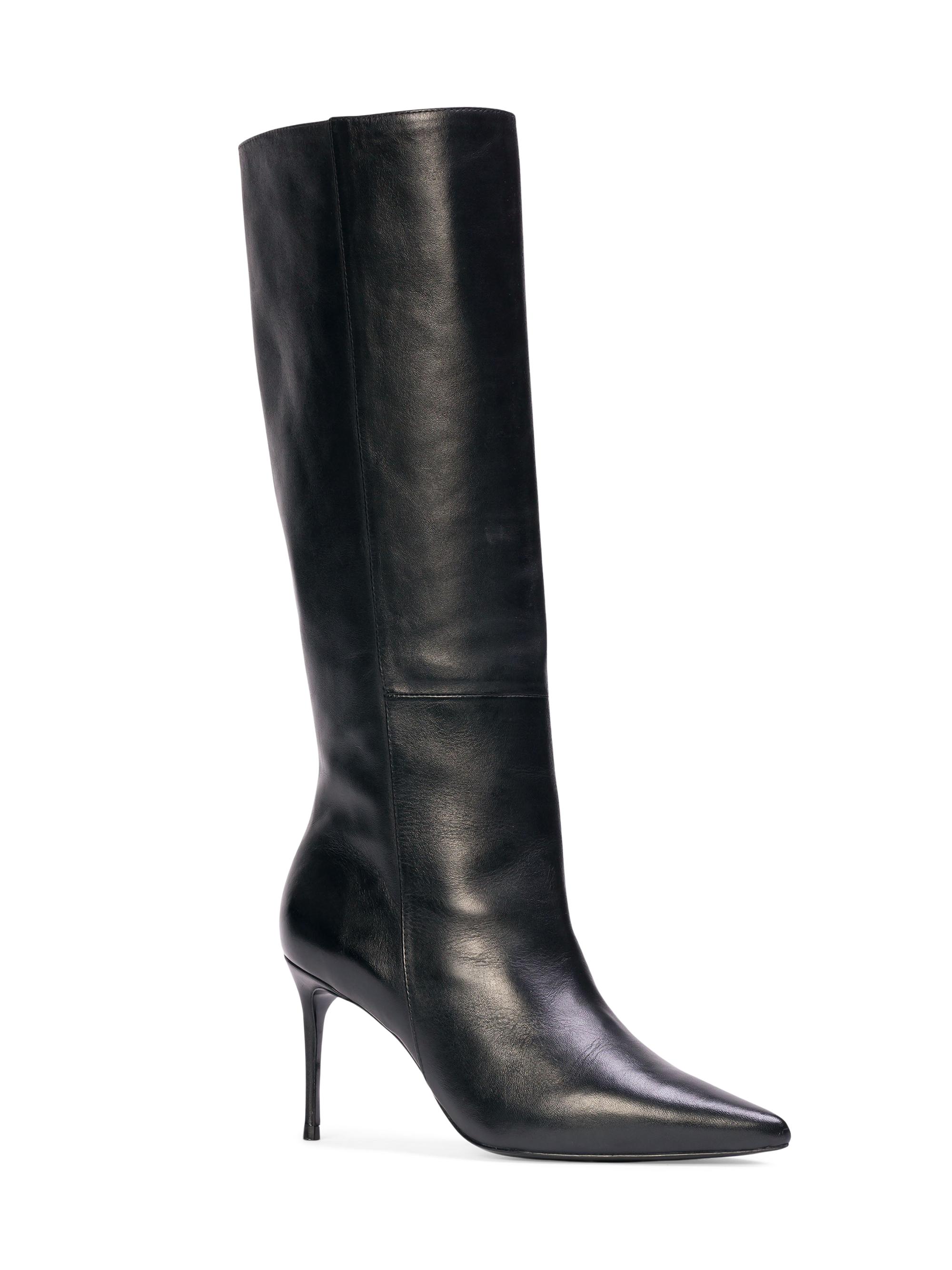 Black Suede Studio Kath 80MM Leather Boots | Saks Fifth Avenue