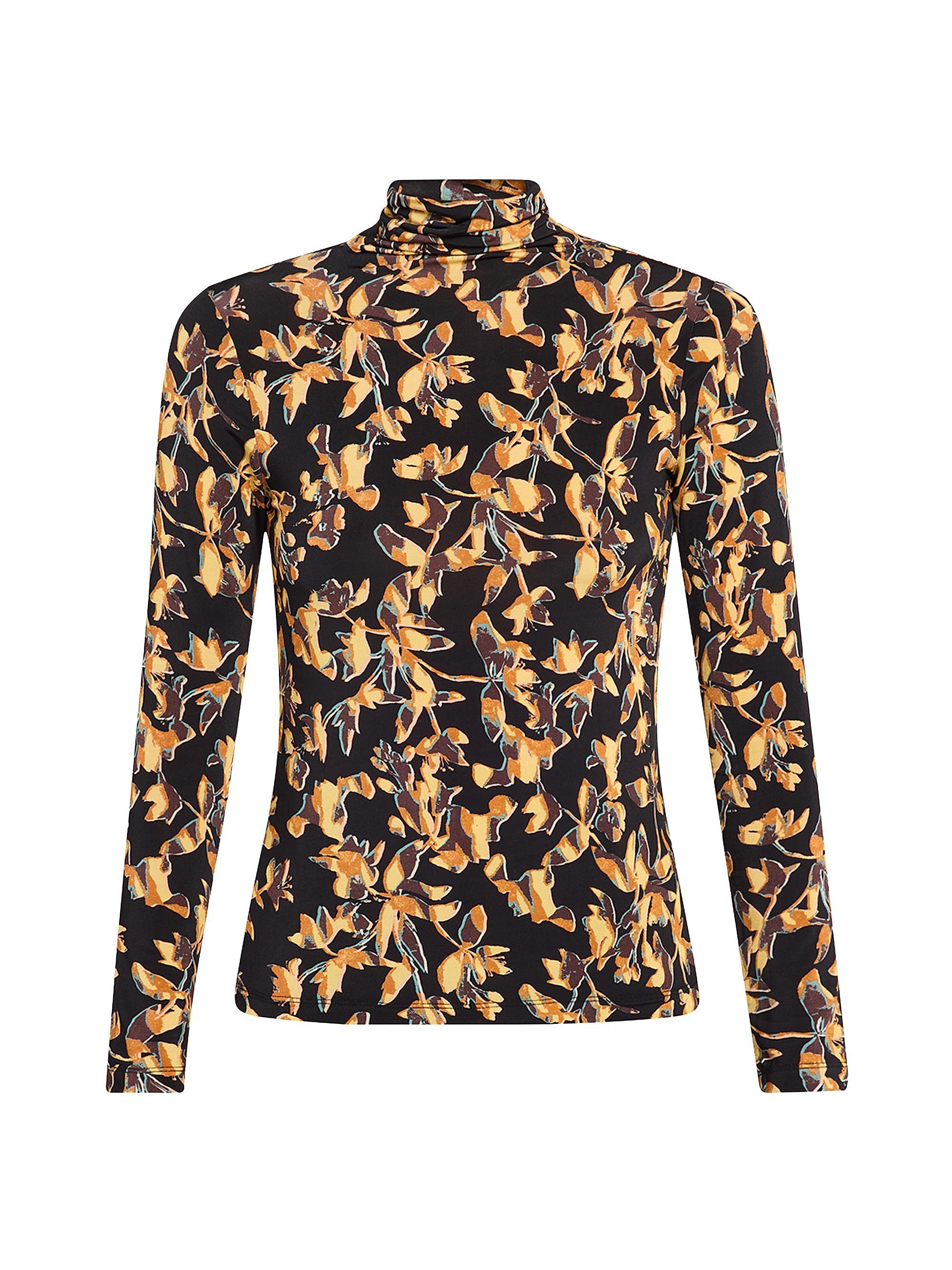 Ulla Johnson Women's Aurelia Floral Jersey Turtleneck Top - Solaris