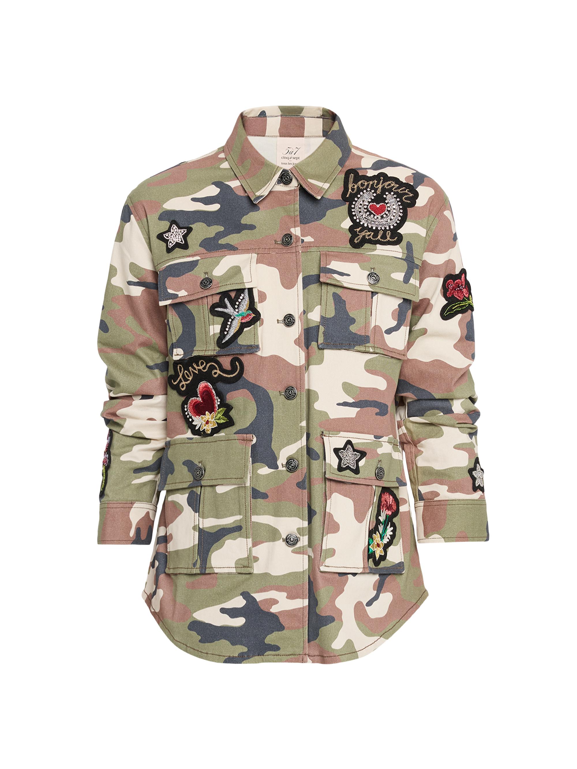 Cinq à Sept Women's Western Camouflage Overshirt - Classic Multi