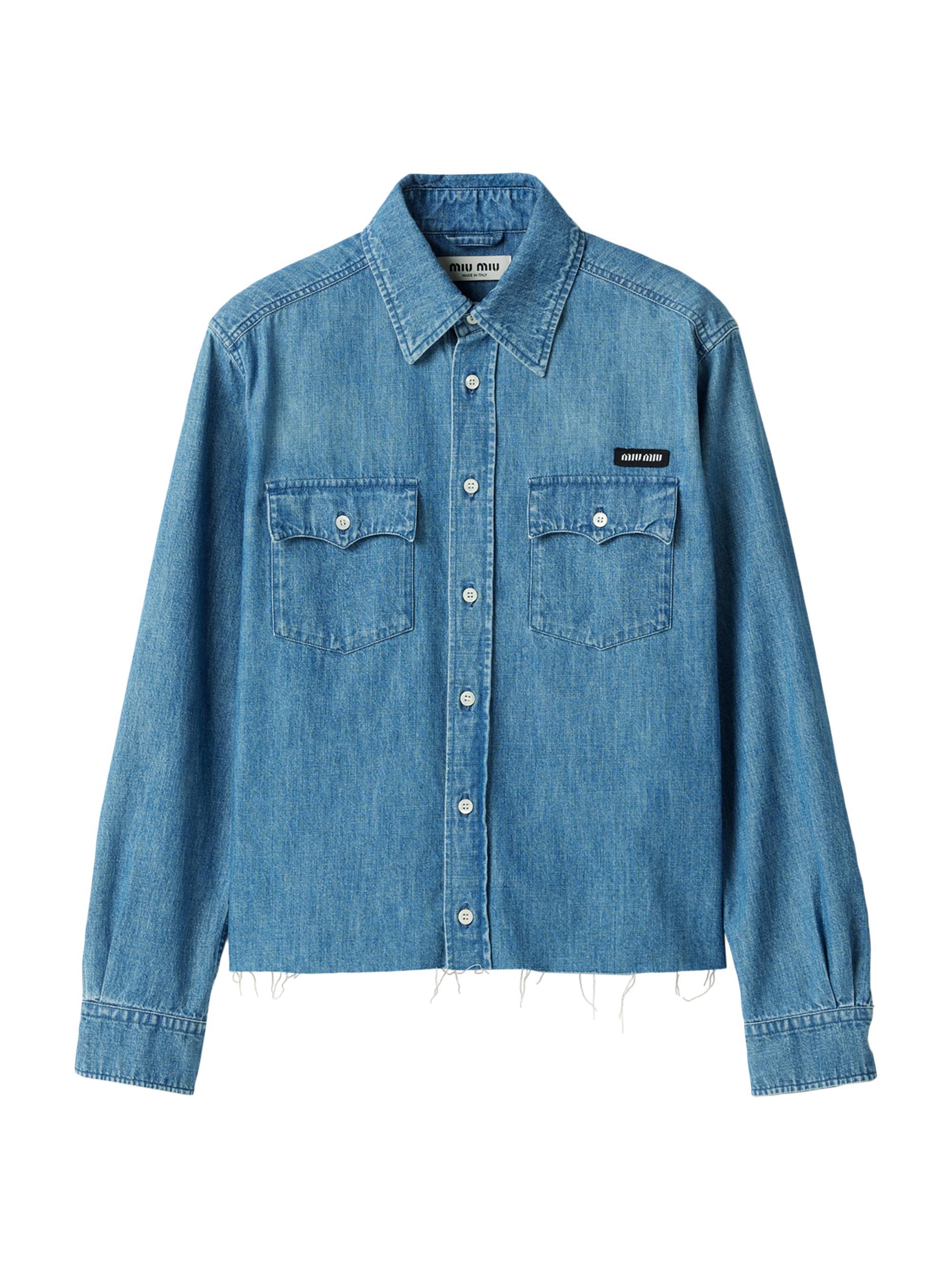 Miu Miu Women's Chambray Shirt - Blue