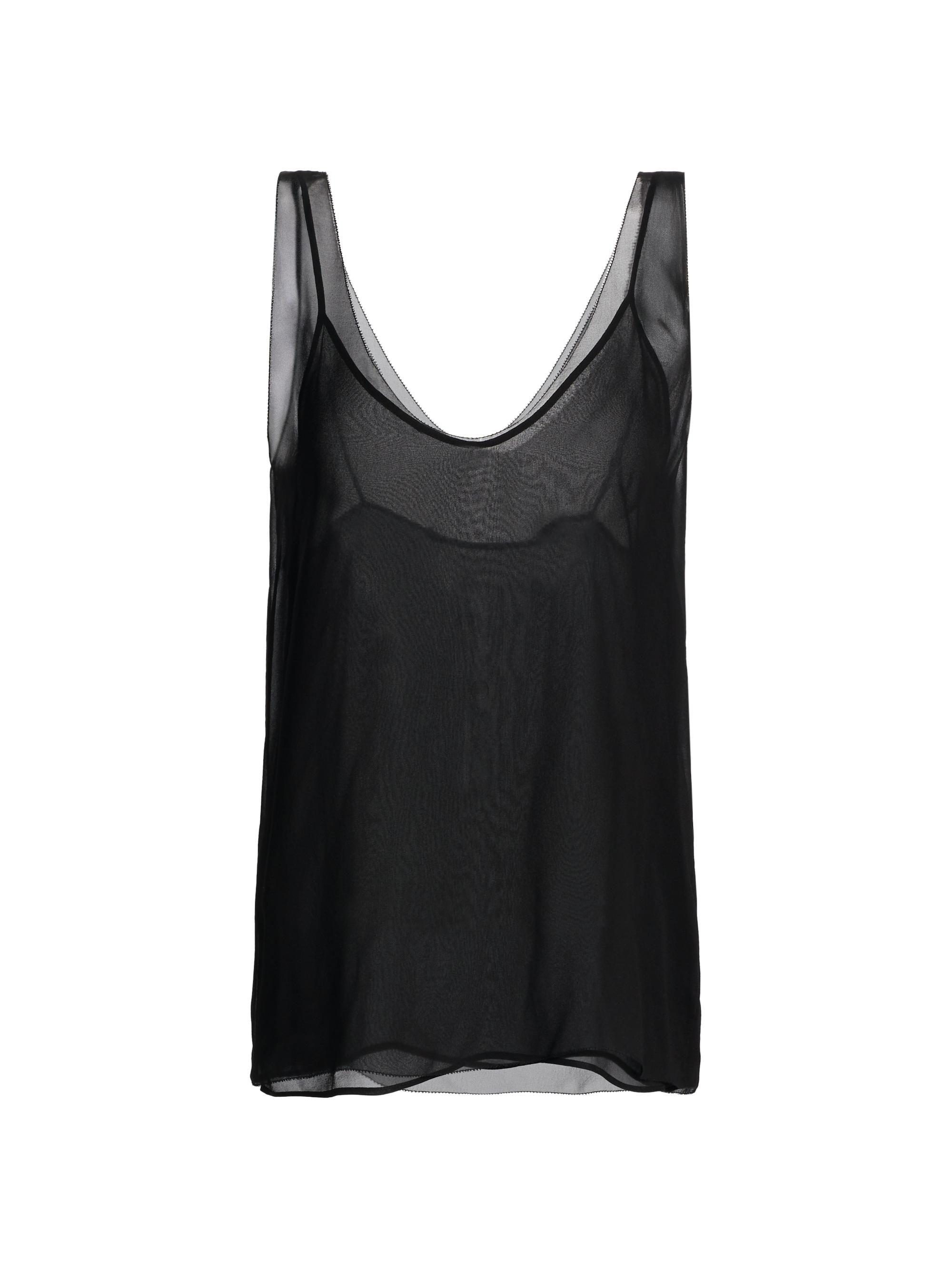 Toteme Women's Chiffon Silk Slip Top - Black