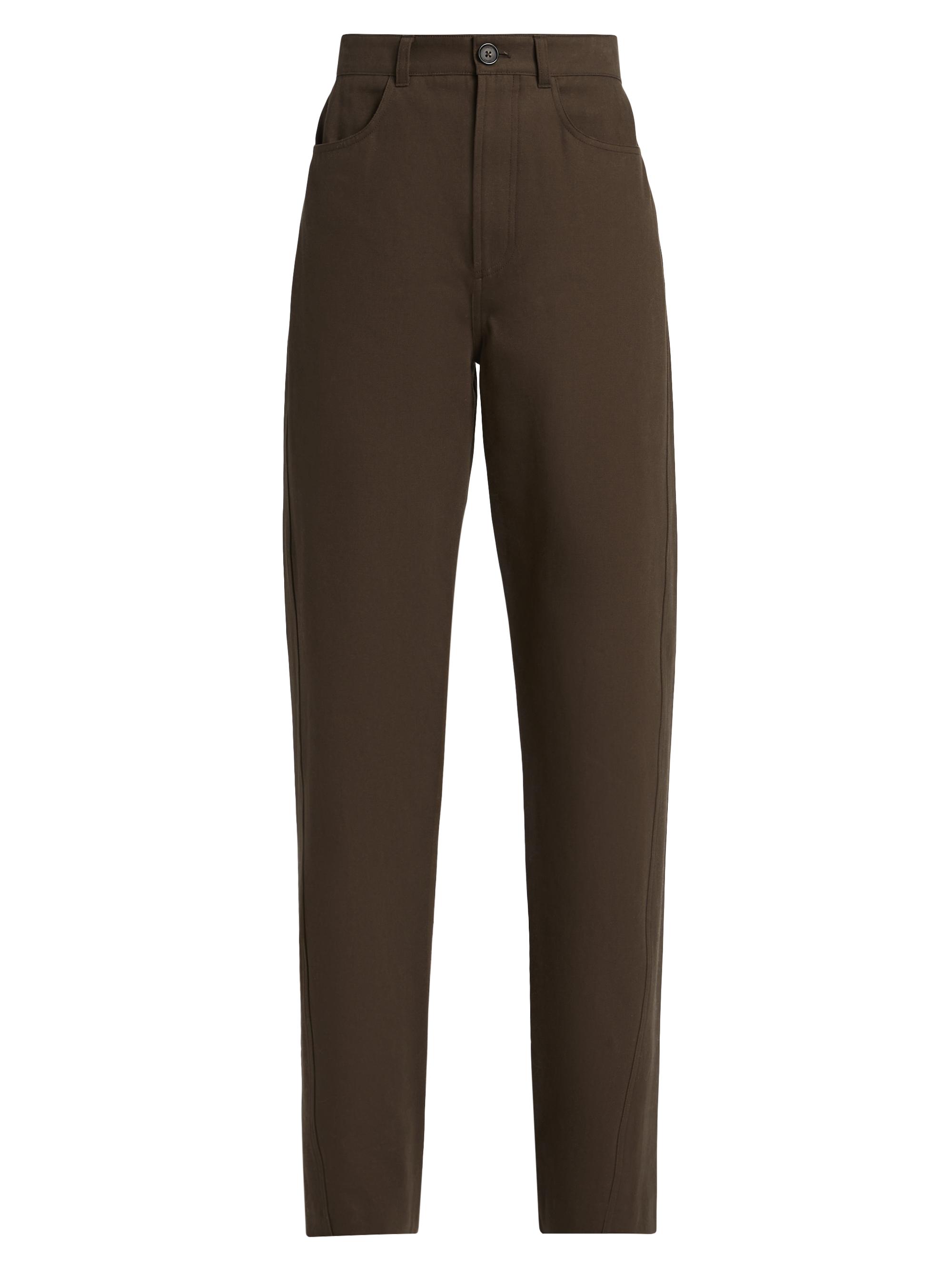 Toteme Women's Twisted Tailored Cotton Trousers - Pepper
