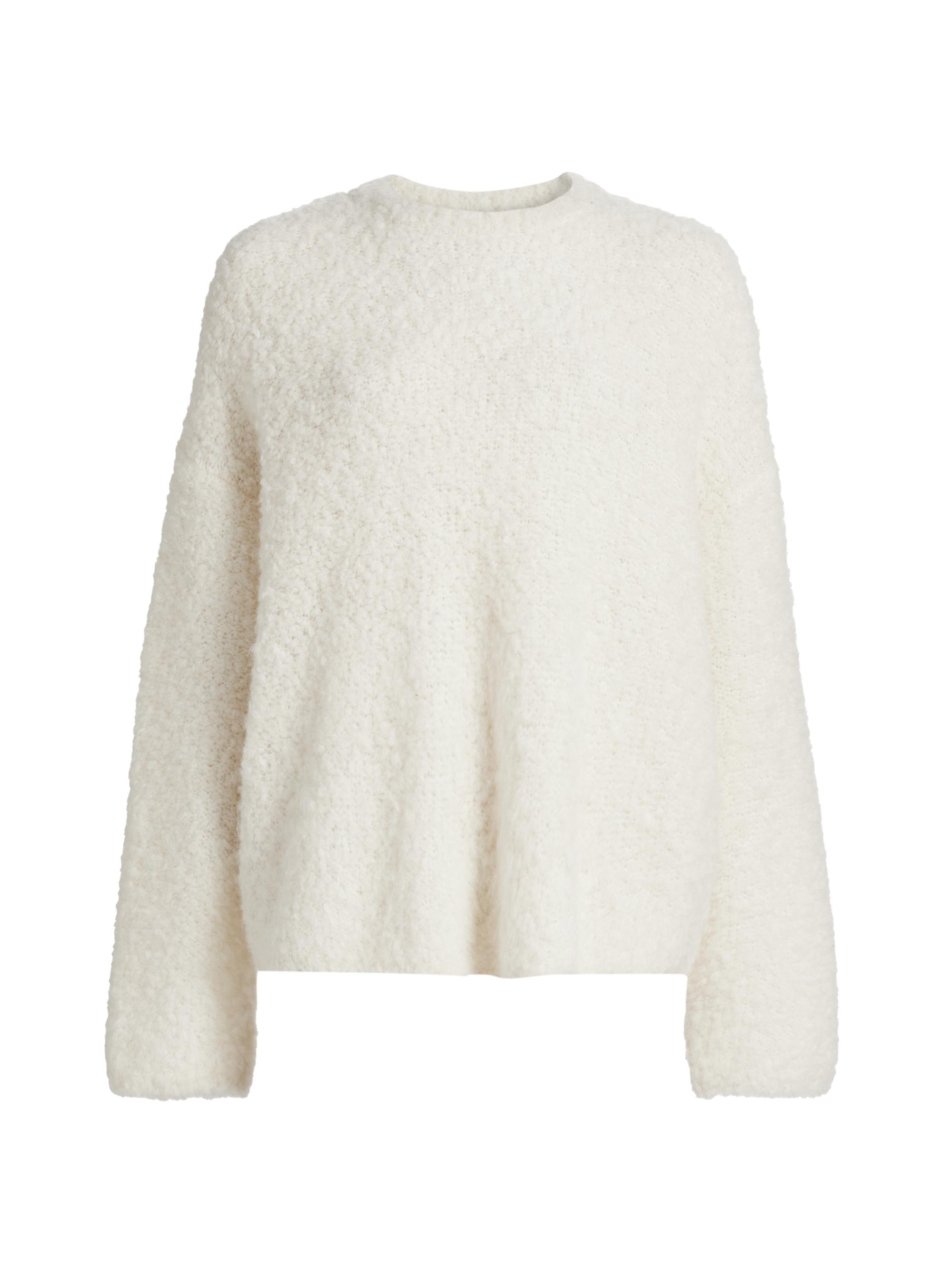 Toteme Boxy Alpaca-Blend Bouclé Sweater | Saks Fifth Avenue