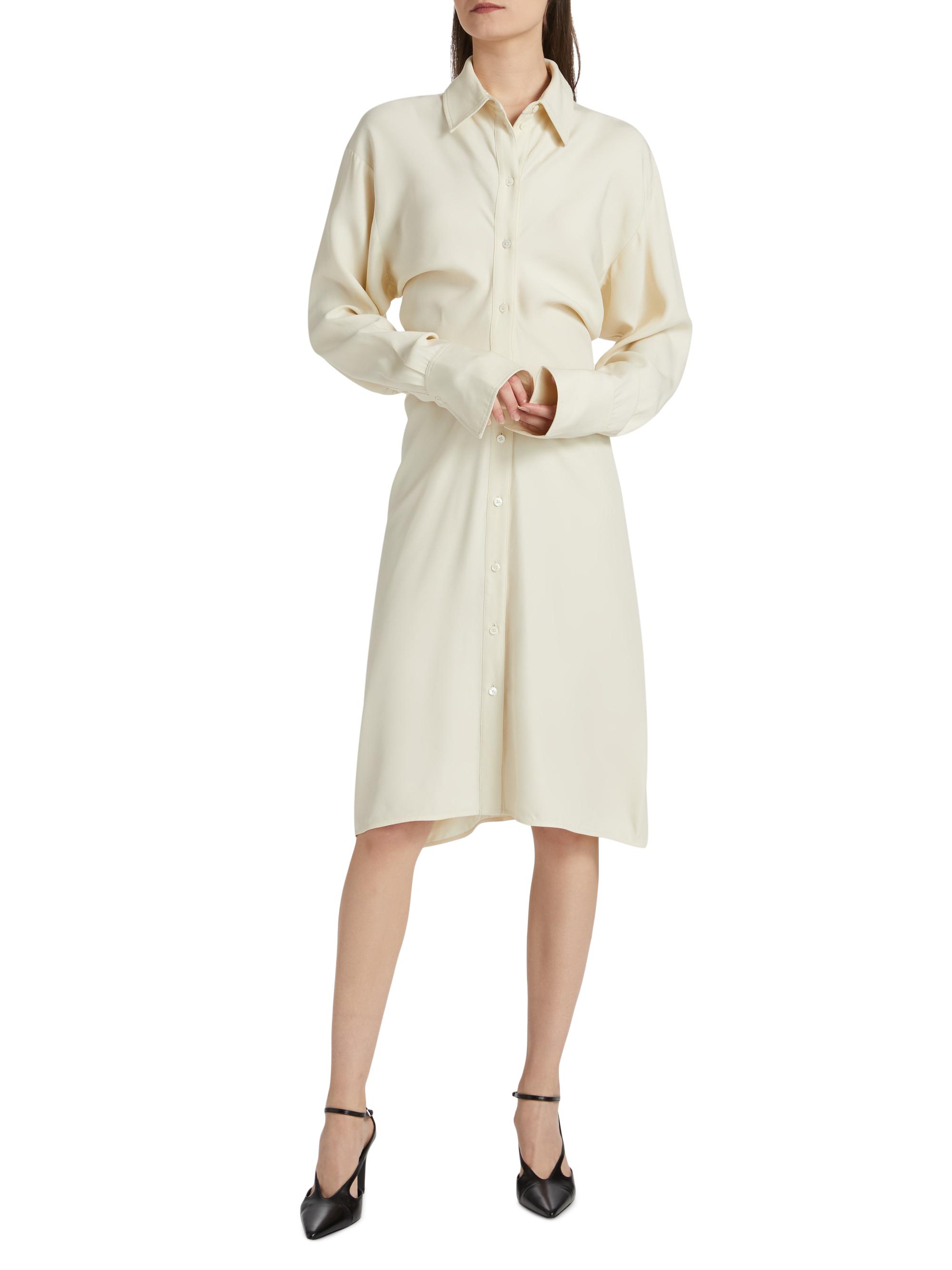 Toteme Slouch Satin Shirtdress | Saks Fifth Avenue