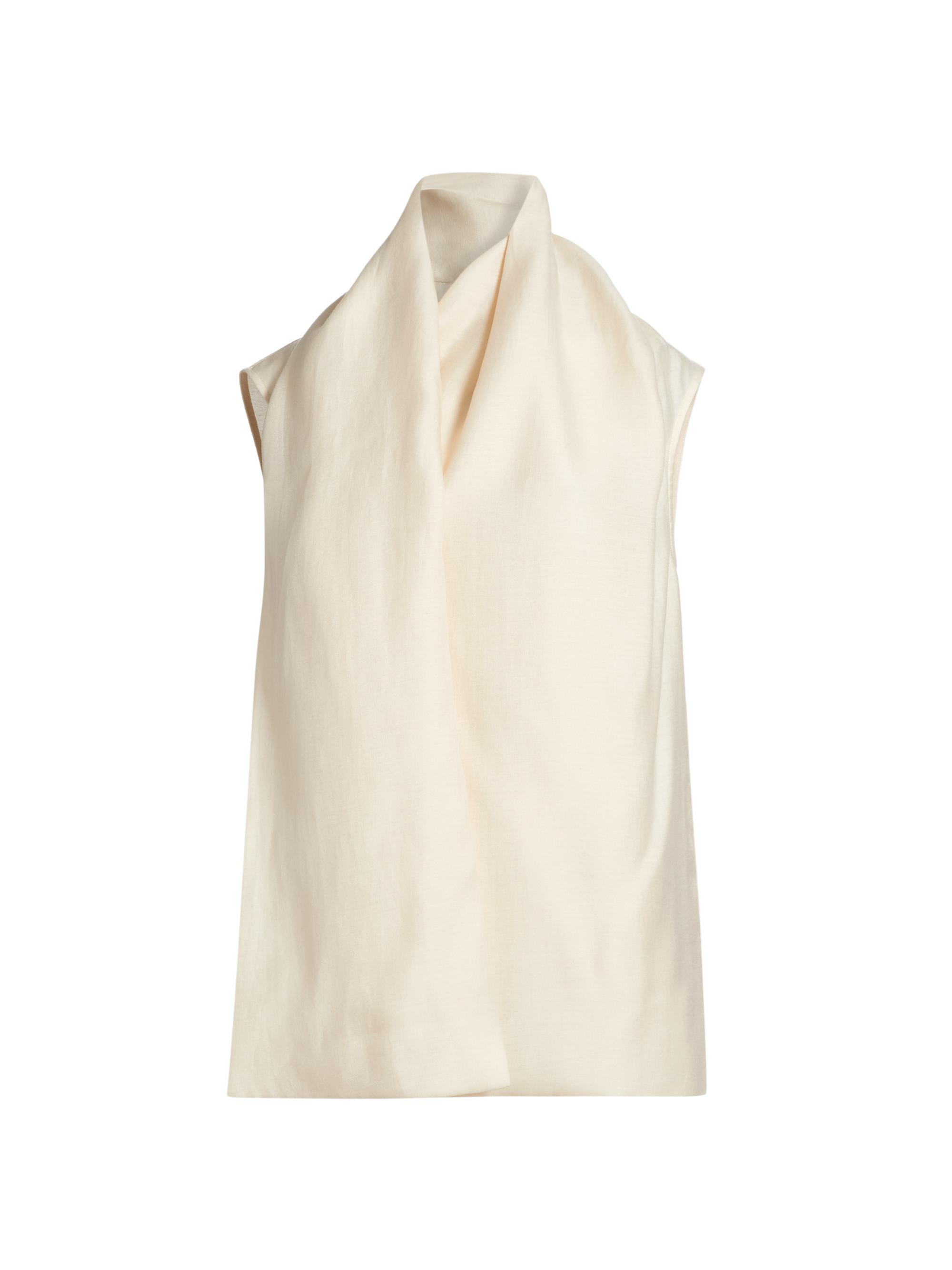 Toteme Women's Scarf Blouse - Ecru