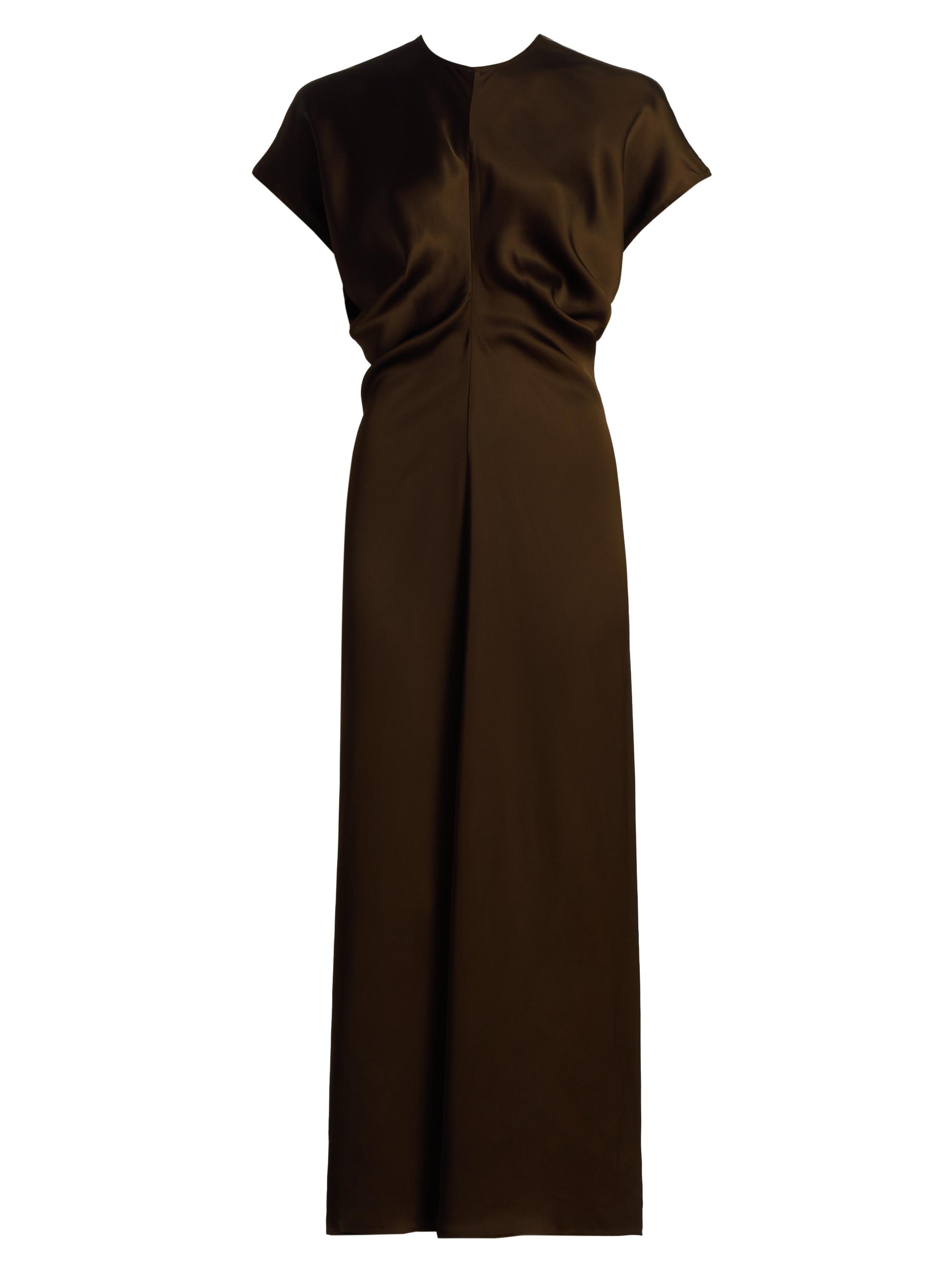 Toteme Jersey Pleated Cap-Sleeve Maxi Dress | Saks Fifth Avenue