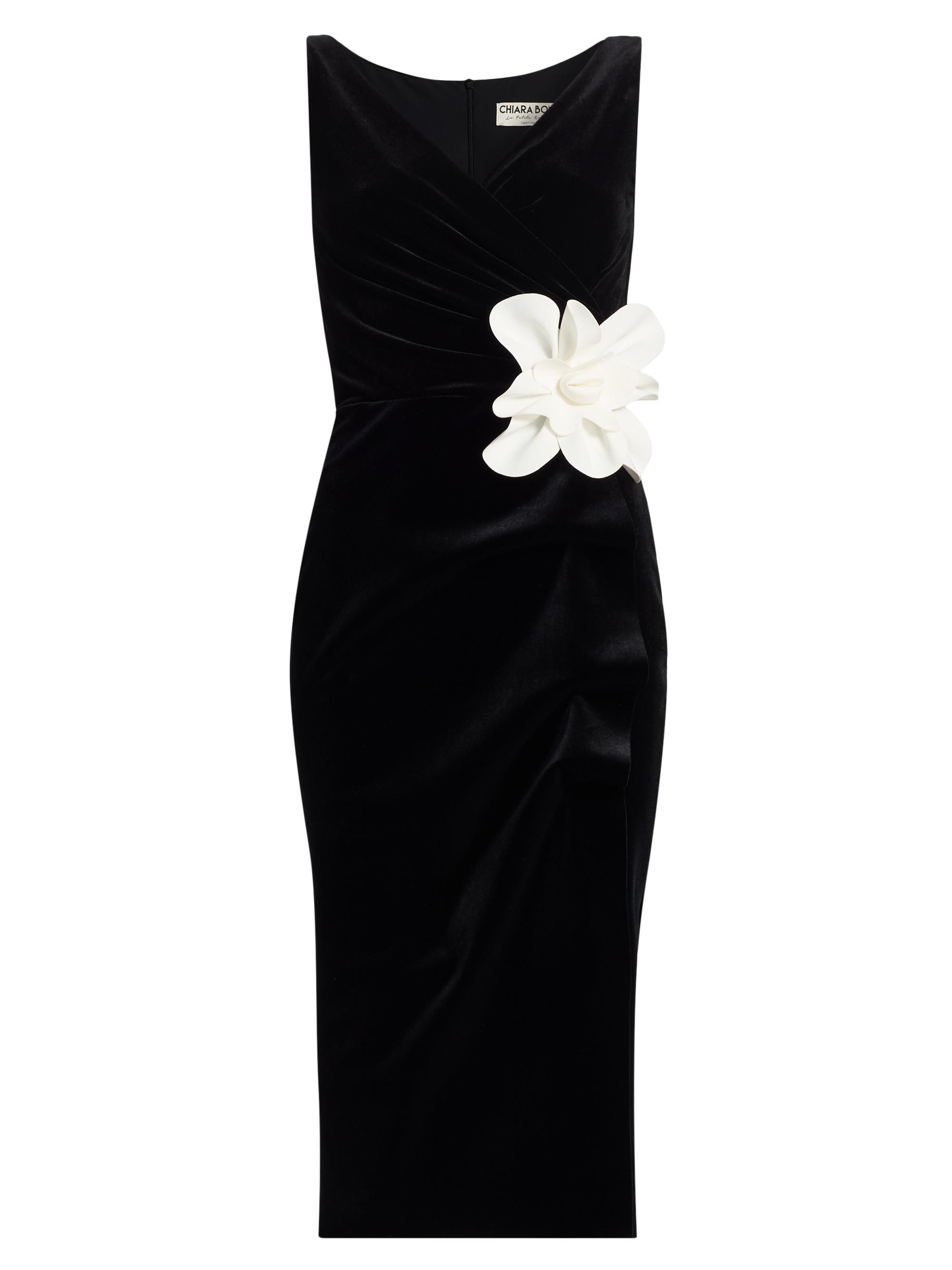 high neck tie waist midi dress Abigail Dress main image 1