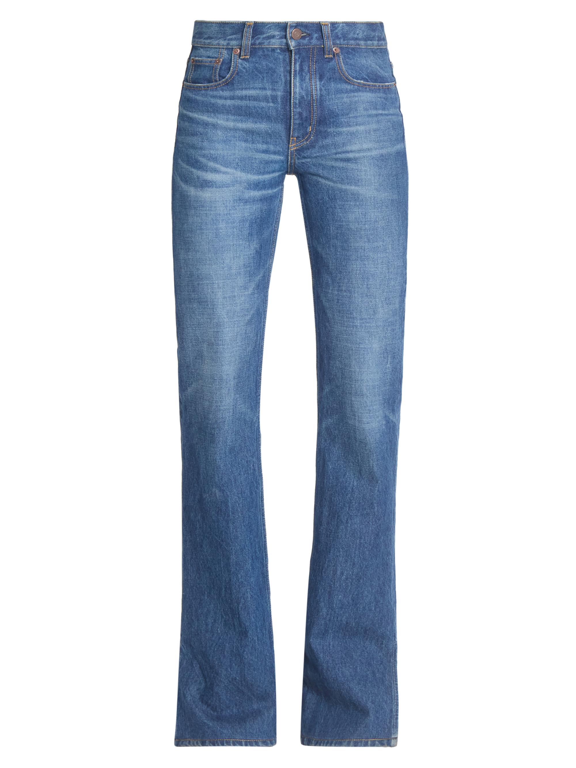 Chloé Women's Split-Hem Straight-Leg Jeans - Faded Indigo