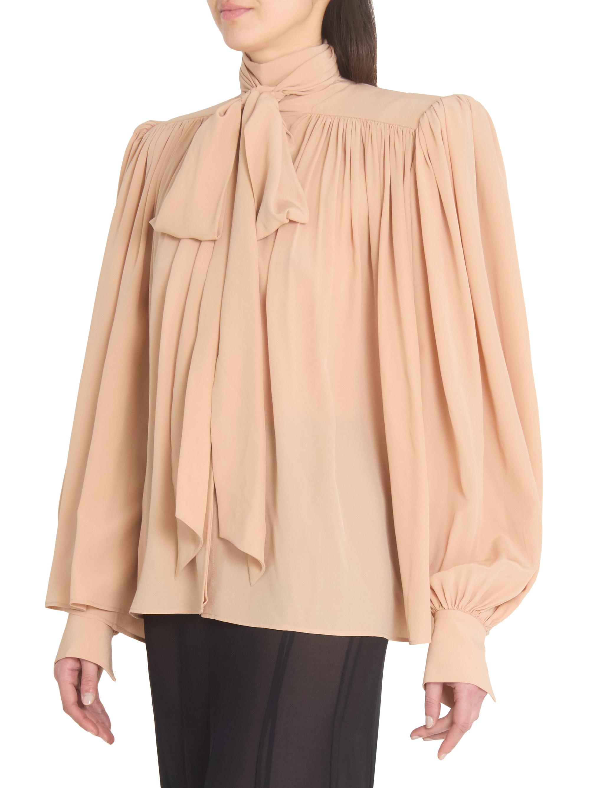 Chloé Tieneck Silk Blouse | Saks Fifth Avenue