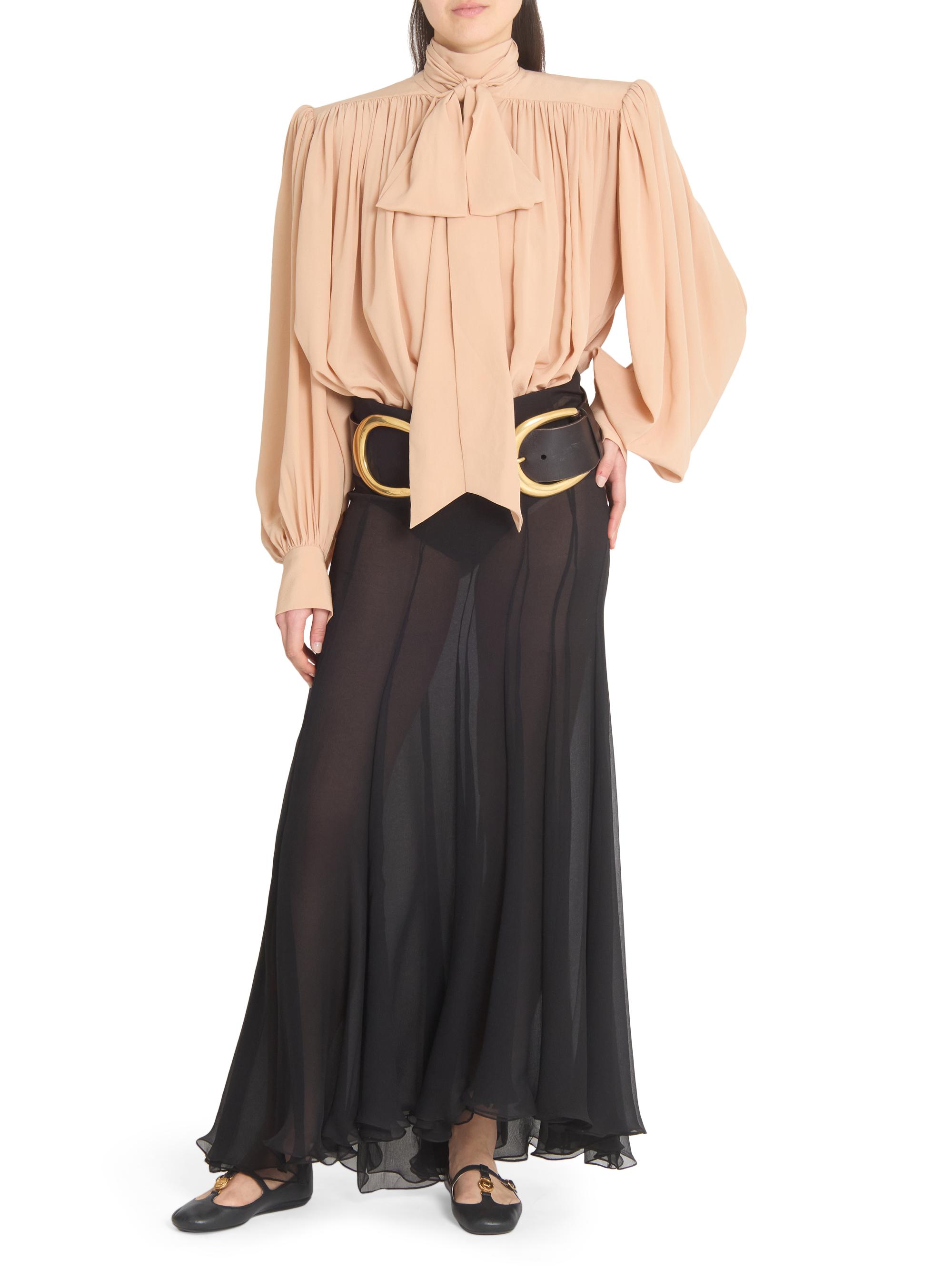 i*k様 Chloe シルク100% プリーツブラウス Chloé Tieneck Silk Blouse | Saks Fifth Avenue