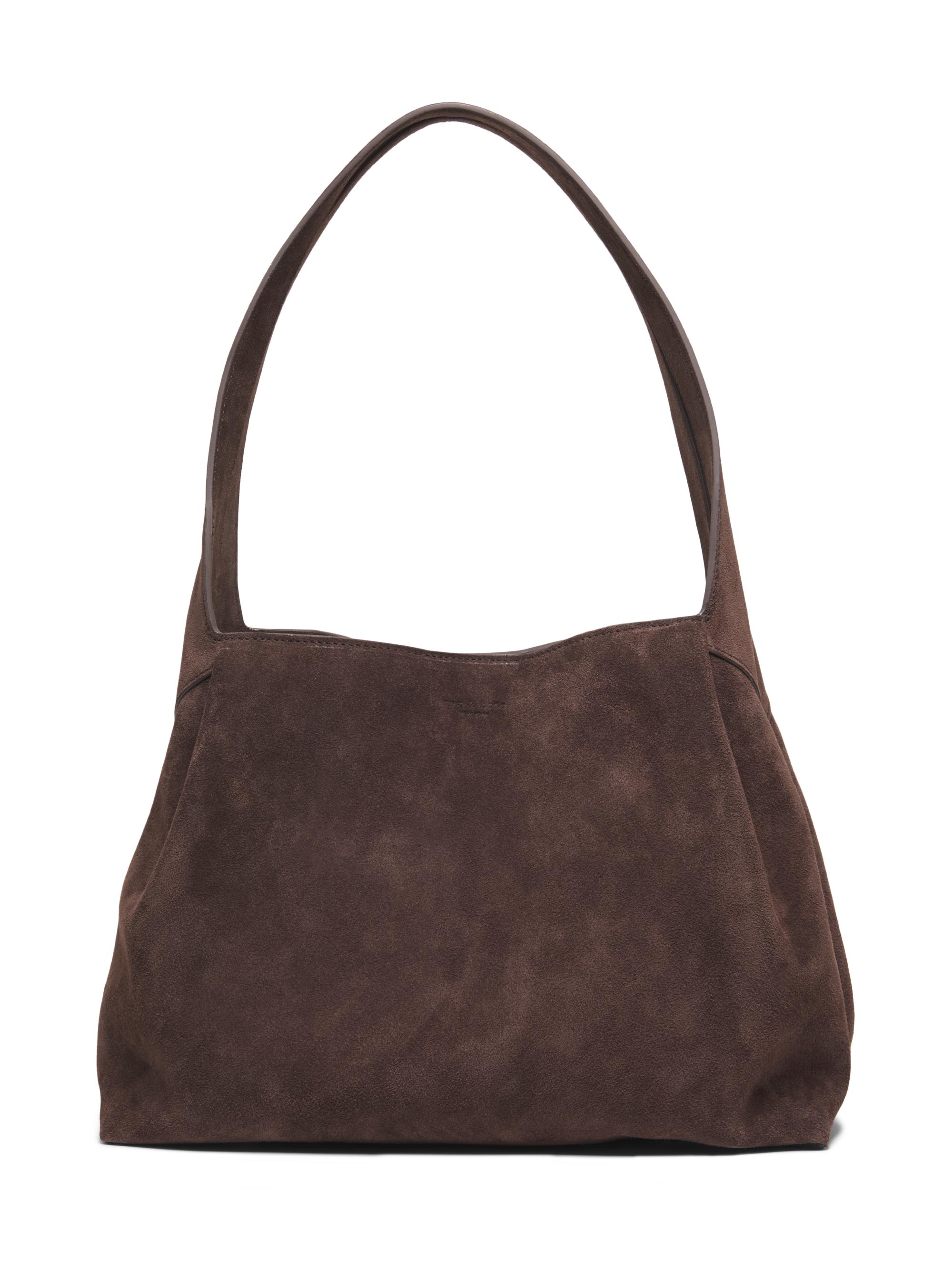 rag & bone Women's Slade Suede Shoulder Tote Bag - Chocolate
