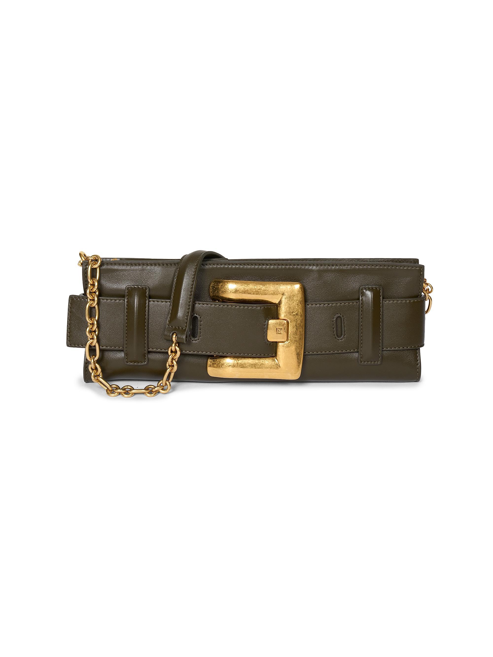 Balmain Women's Anthem Leather Clutch - Jungle