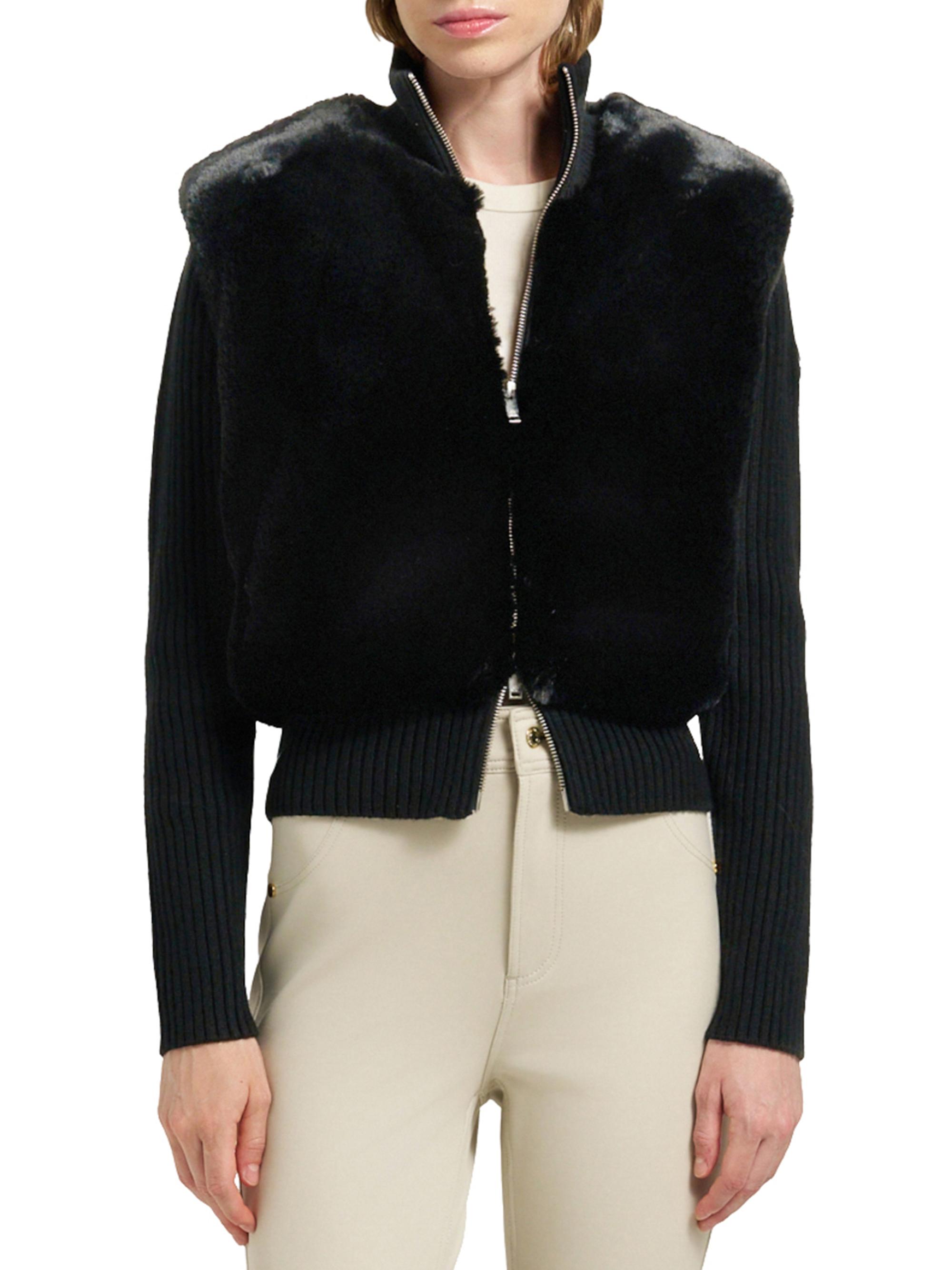 Moose Knuckles Dua Bunny Wool-Cashmere Zip Cardigan | Saks Fifth