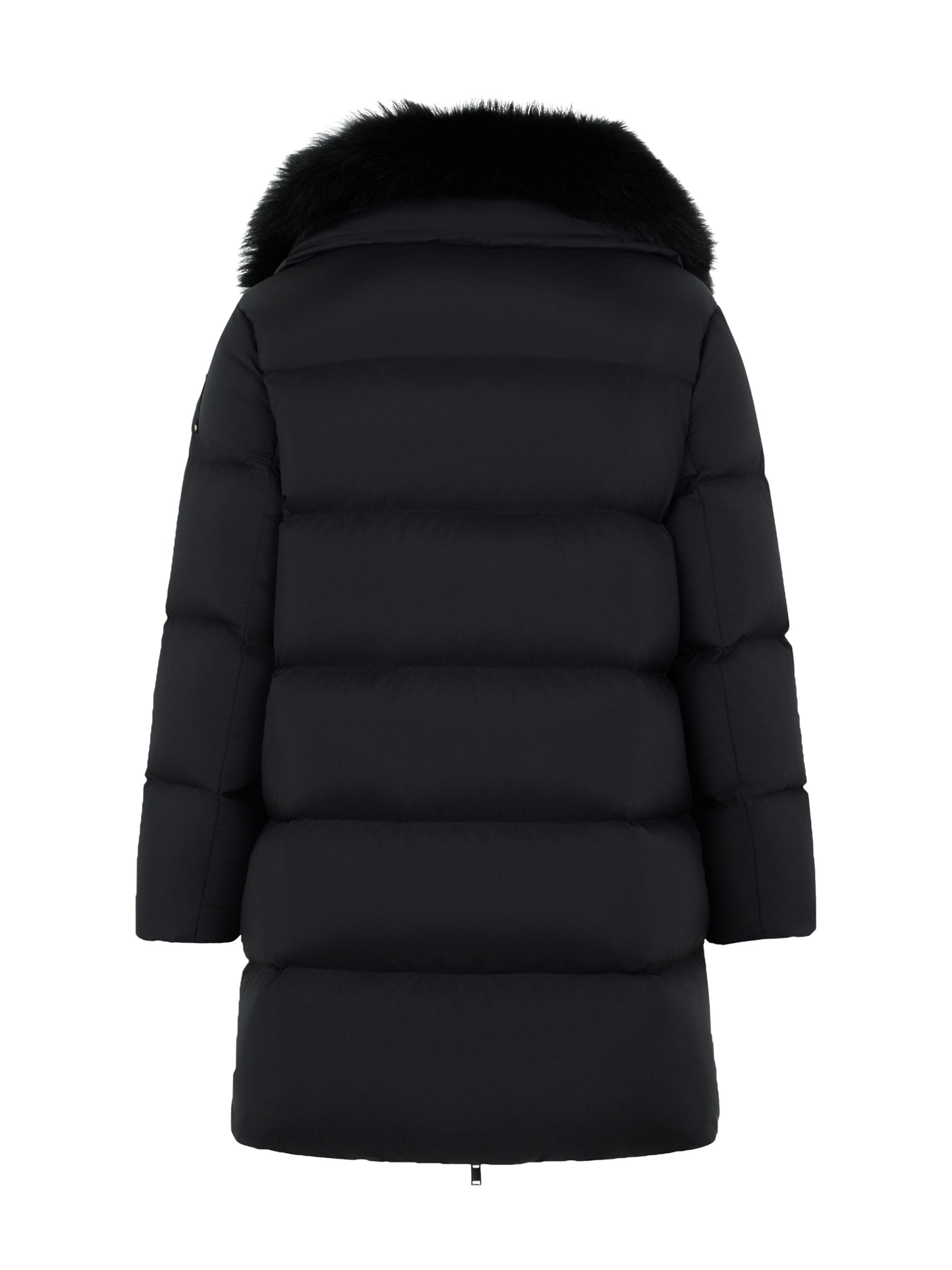 Moose Knuckles Belle Dune Faux-Fur Trim Down Jacket | Saks Fifth