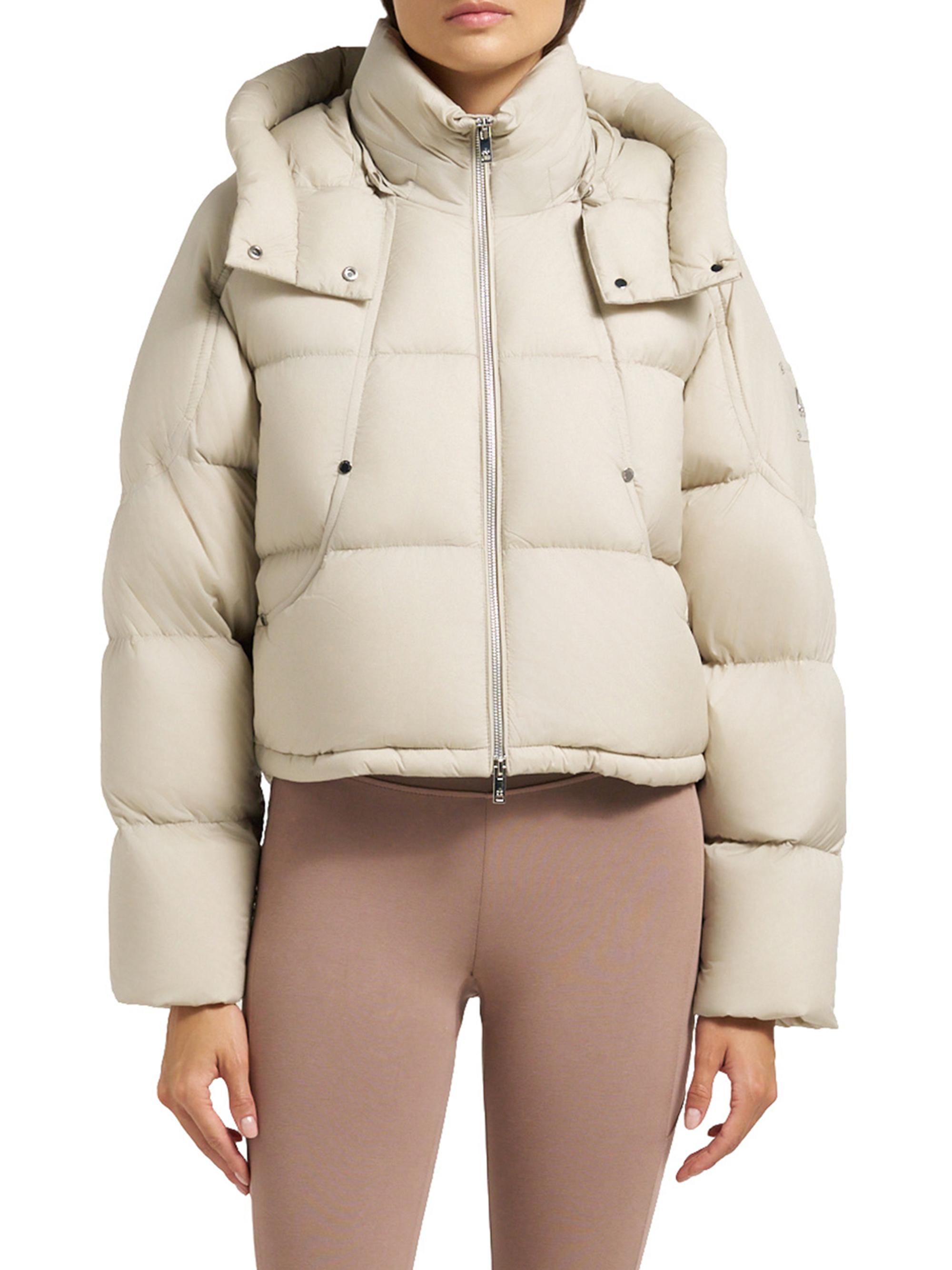 あっこ Moose Knuckles Akai Crop Puffer Jacket | Saks Fifth Avenue