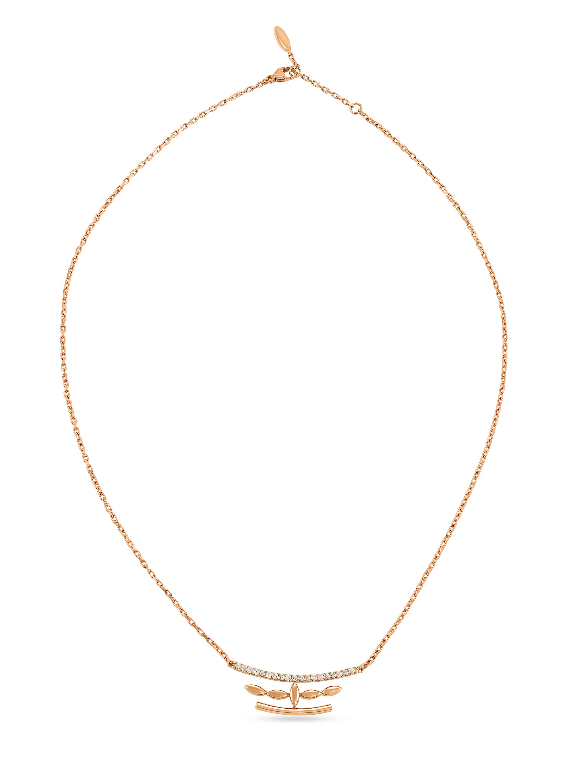 Etho Maria Women's My Etho II 18K Gold & 0.27 TCW Diamond Pendant Necklace - Rose Gold