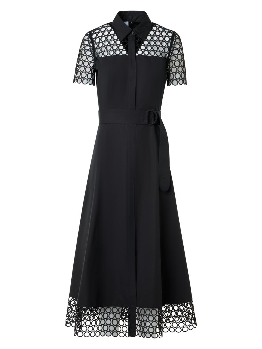 Akris punto Eyelet Cotton Poplin Midi-Shirtdress | Saks Fifth Avenue