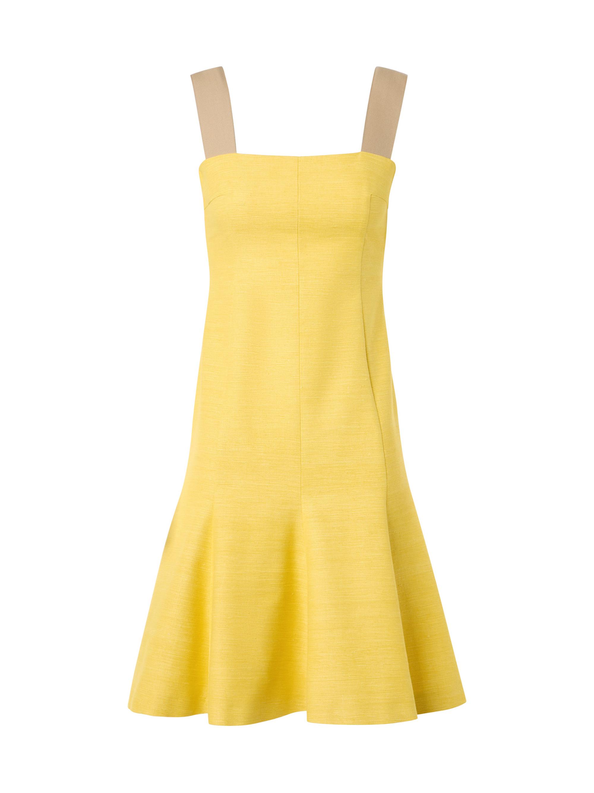 Akris punto Women's Silk-Blend Knee-Length Dress - Lemon Zing