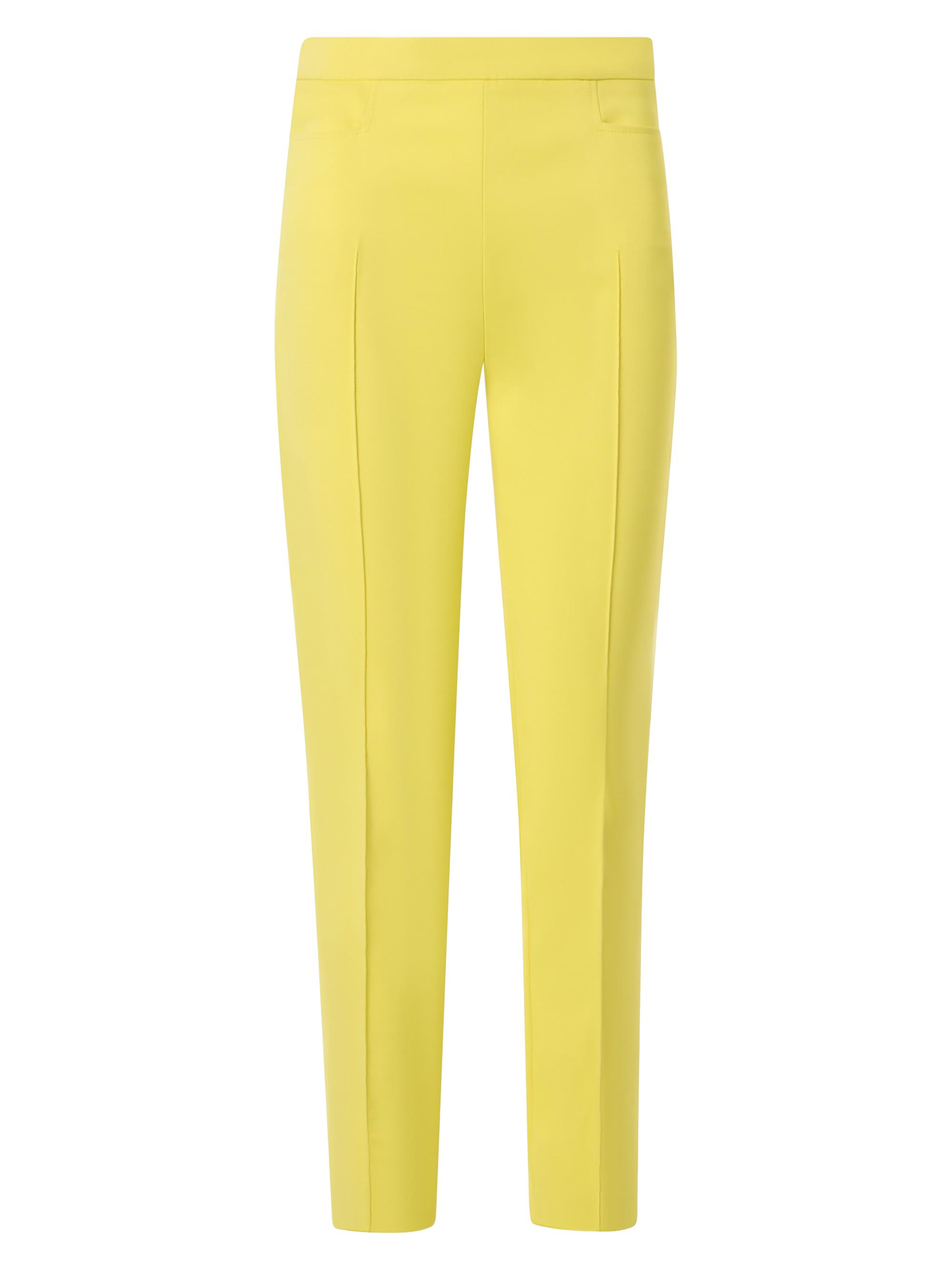 Akris punto Women's Franca Stretch-Cotton Ankle-Length Straight Pants - Lemon Zing