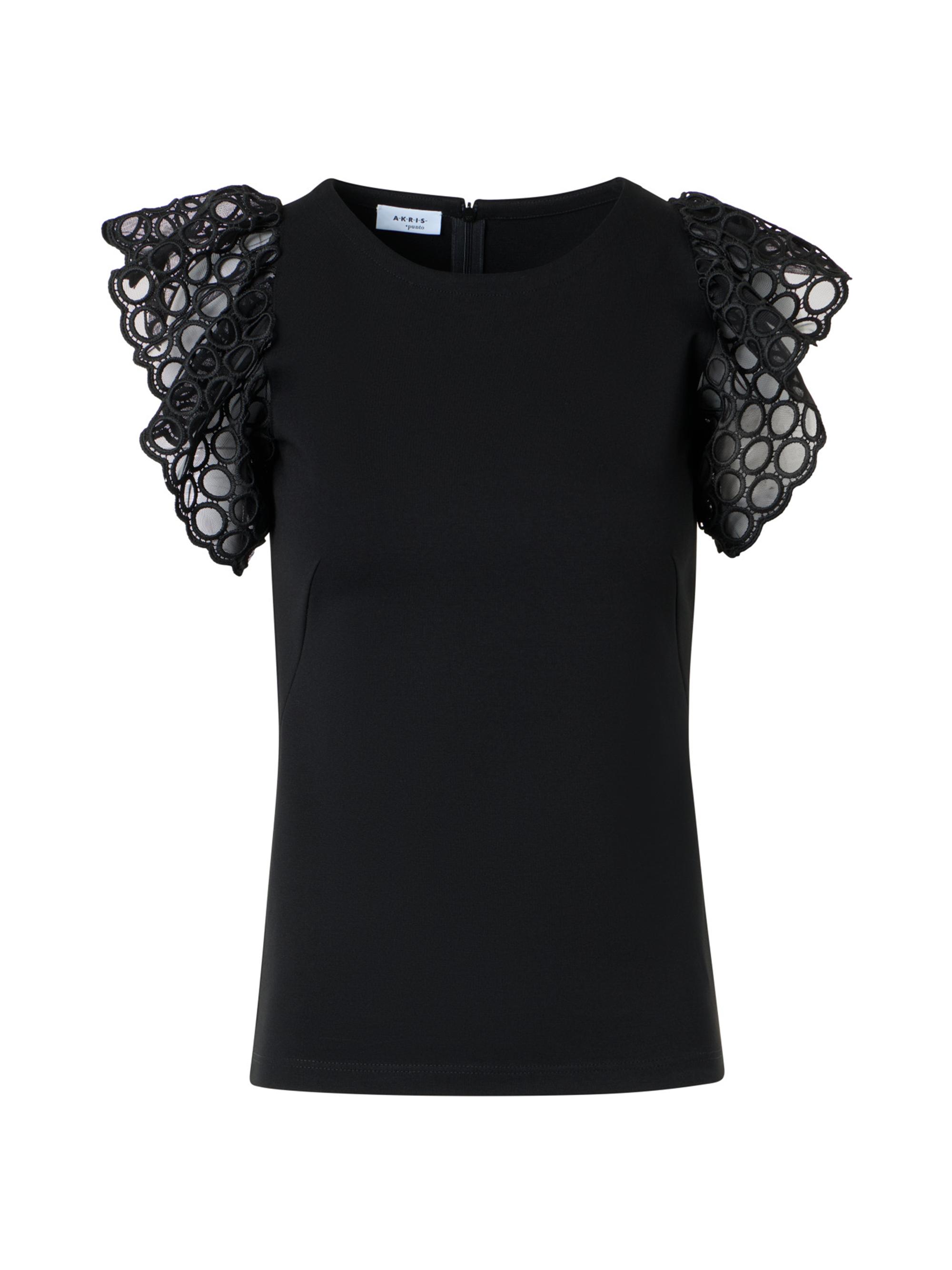 Akris punto Women's Guipure Jersey Crewneck Tank - Black