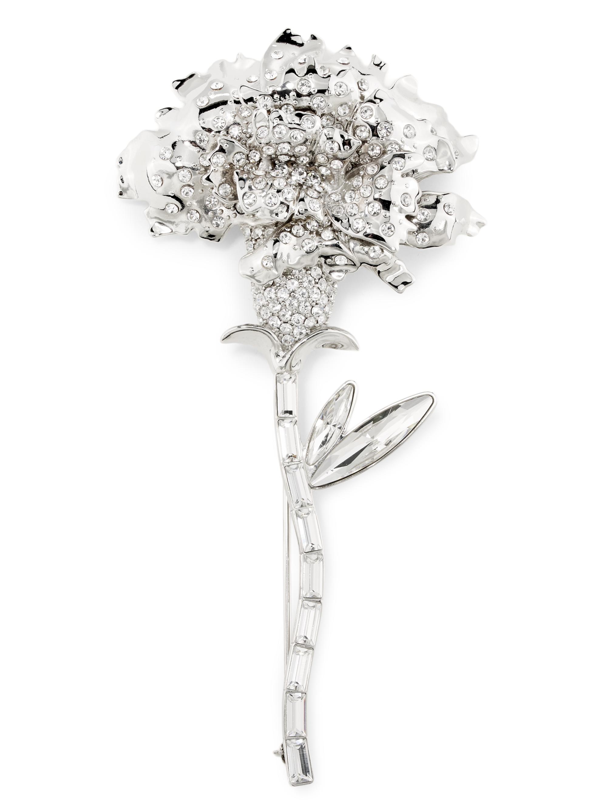 McQueen Men's Carnation Brooch - Crystal Strass
