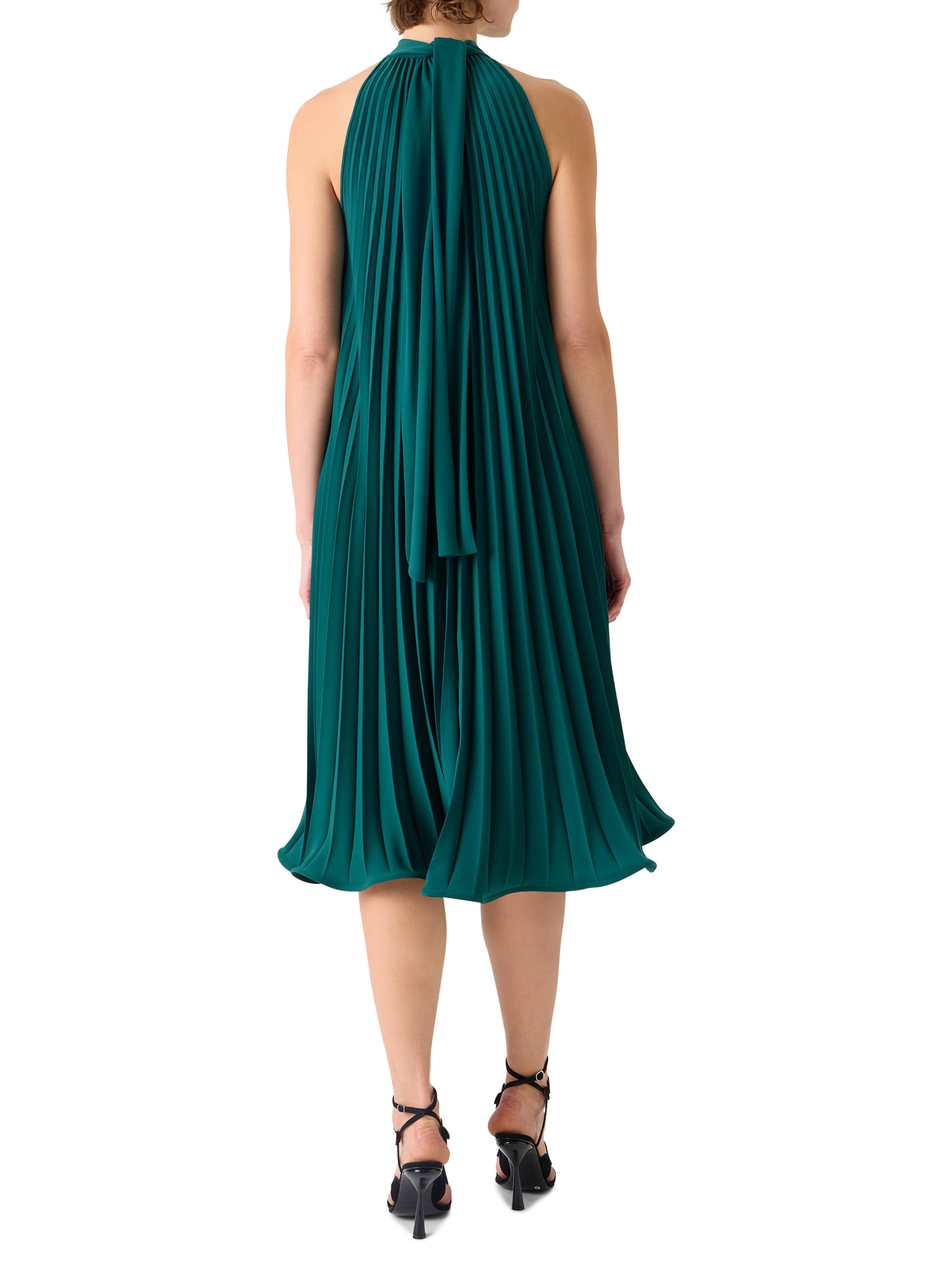 Akris punto Plissé Crepe Halterneck Midi-Dress | Saks Fifth Avenue
