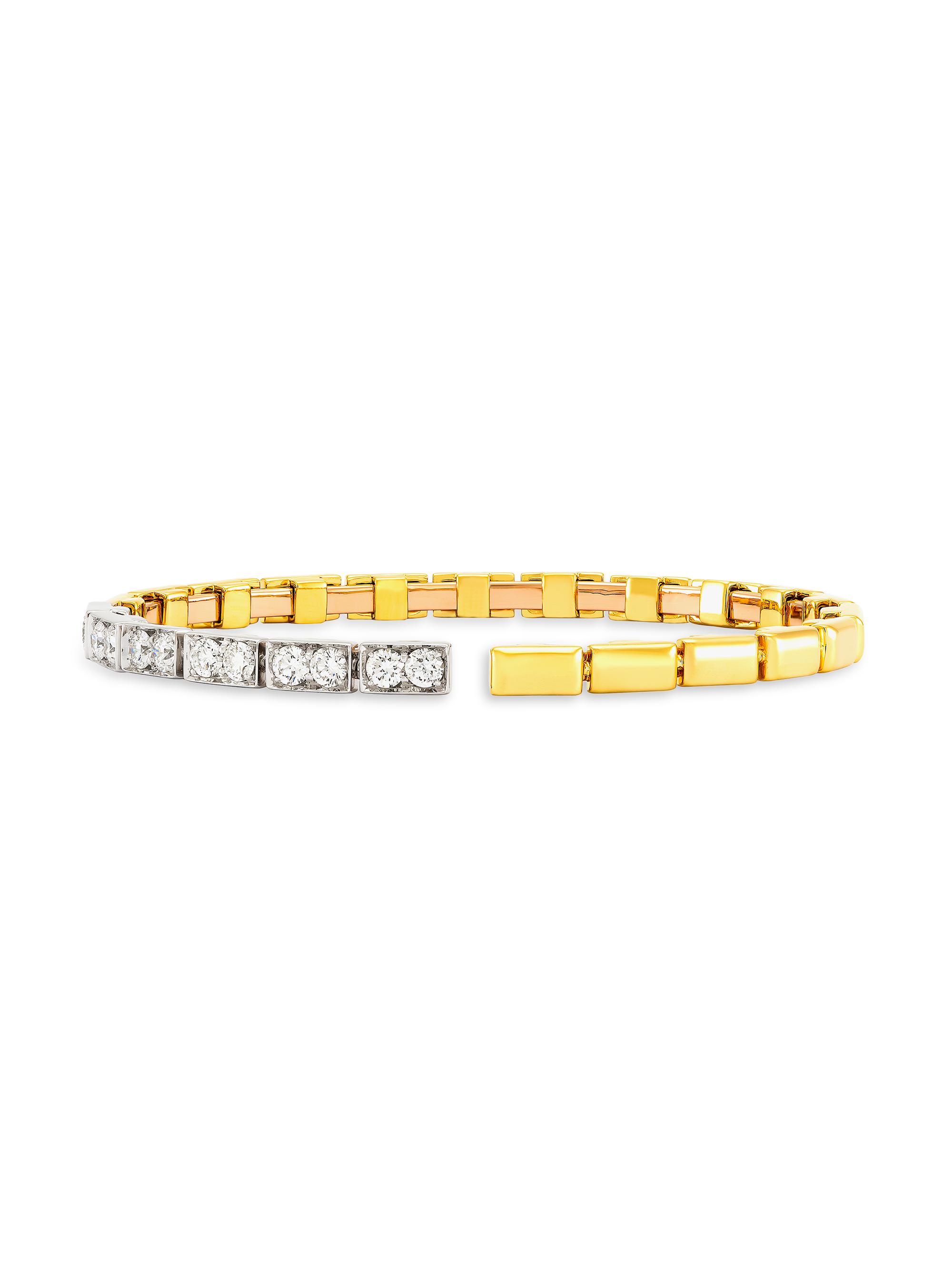 Etho Maria Women's Reflexion 18K Gold & 1.17 TCW Diamond Cuff - Yellow Gold