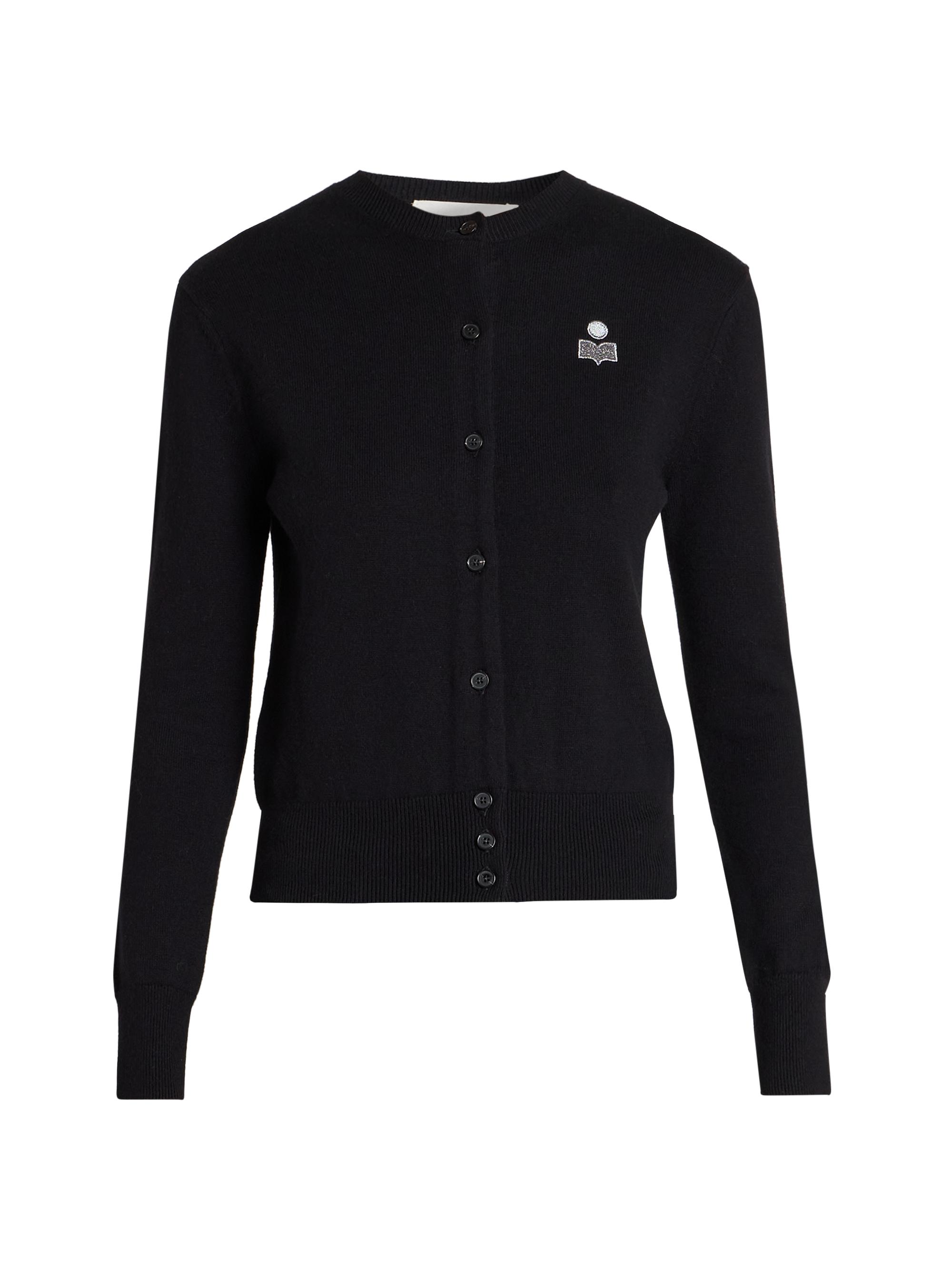 Alice + Olivia Greyson Embellished Cashmere Crop Cardigan | Saks