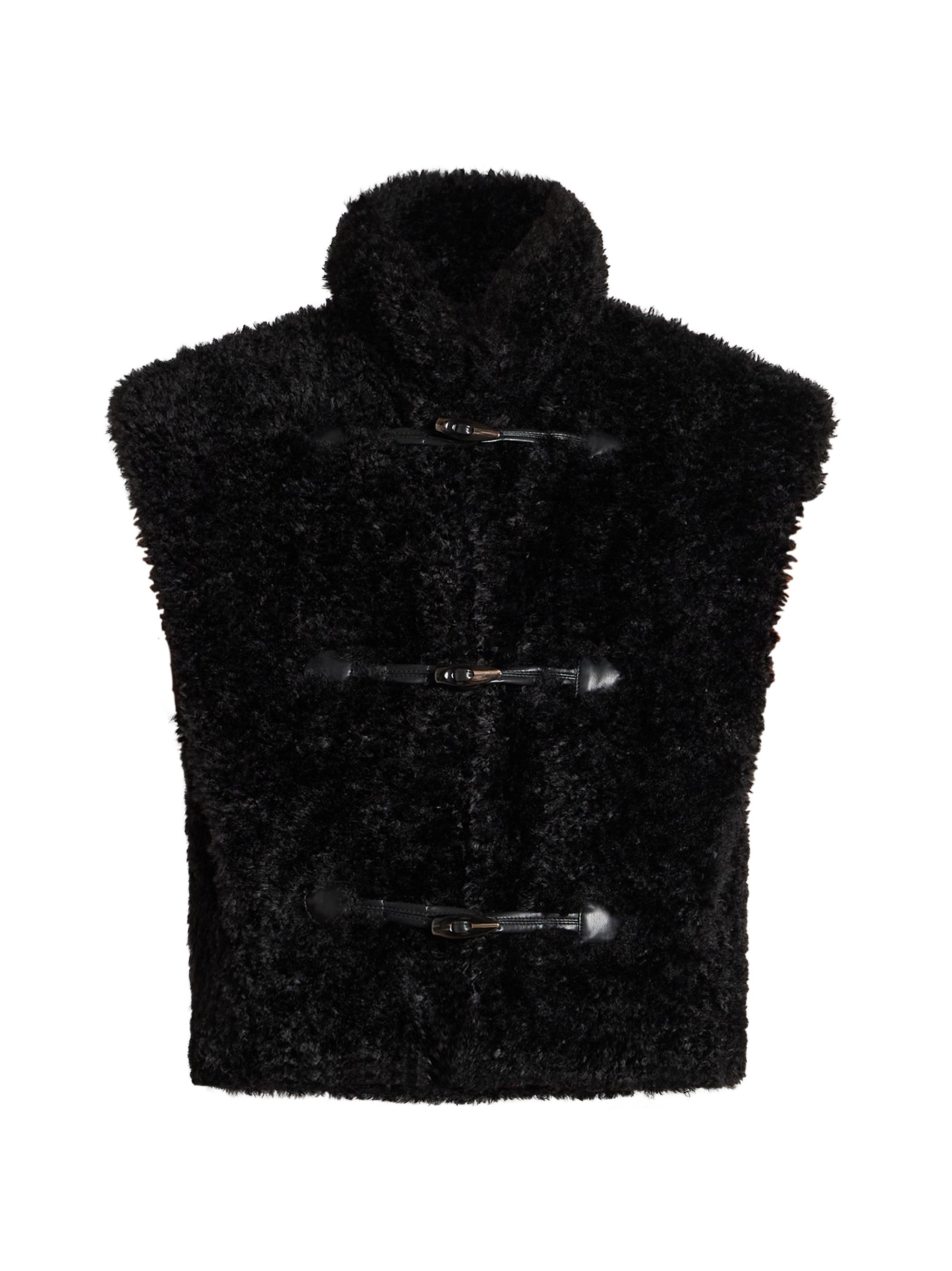 Nicole Benisti Mixed Media Shearling Down Moto Jacket | Saks Fifth