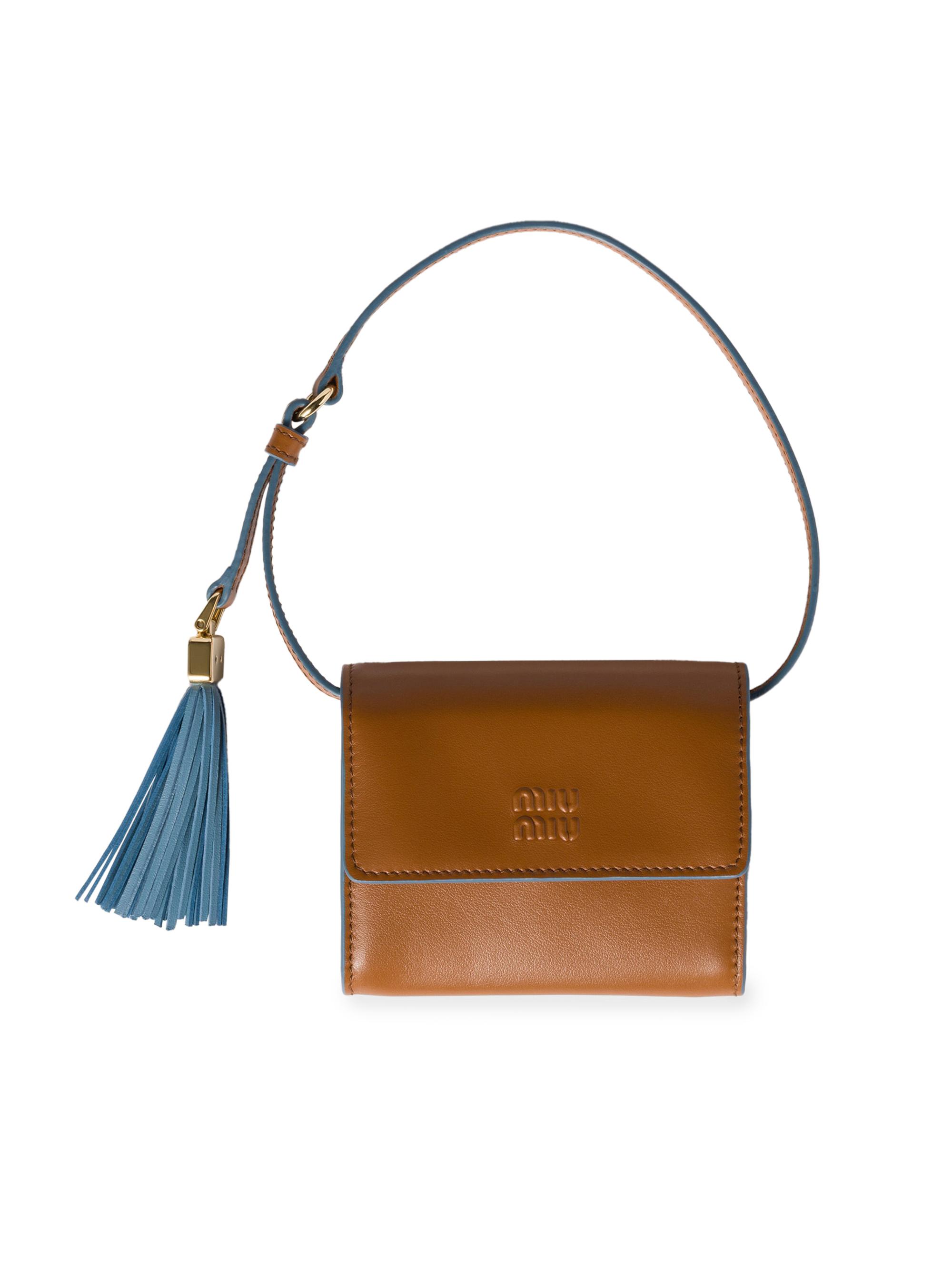 小物 MIU MIU Brown Leather Wallet Vintage Miu Miu Brown Leather Wallet - Etsy