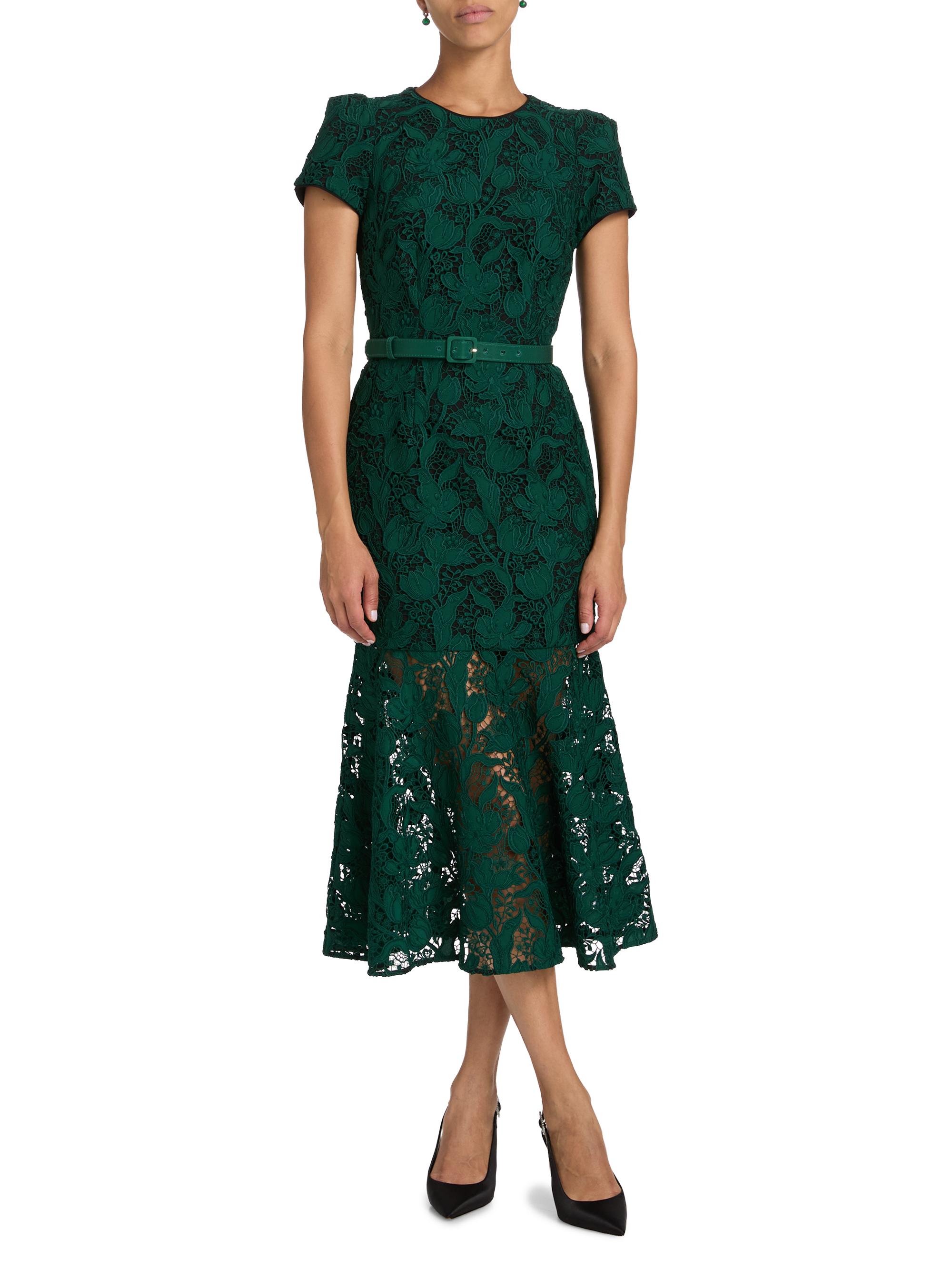 Milly Tahlia Tulip Garden Lace Midi-Dress | Saks Fifth Avenue
