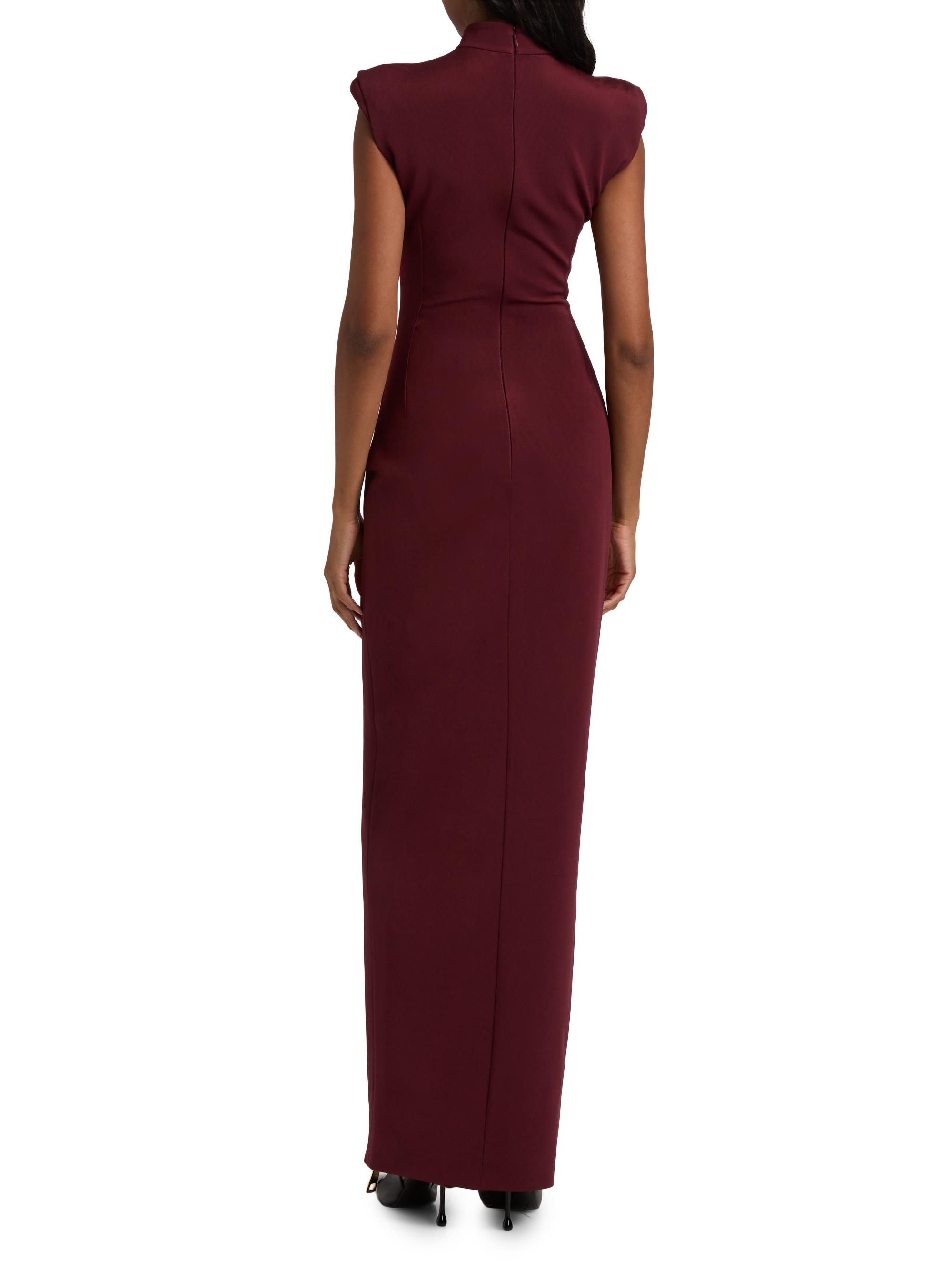 BALMAINノースリーブ Balmain Sleeveless Cutout Zip Halter Maxi Dress | Neiman Marcus
