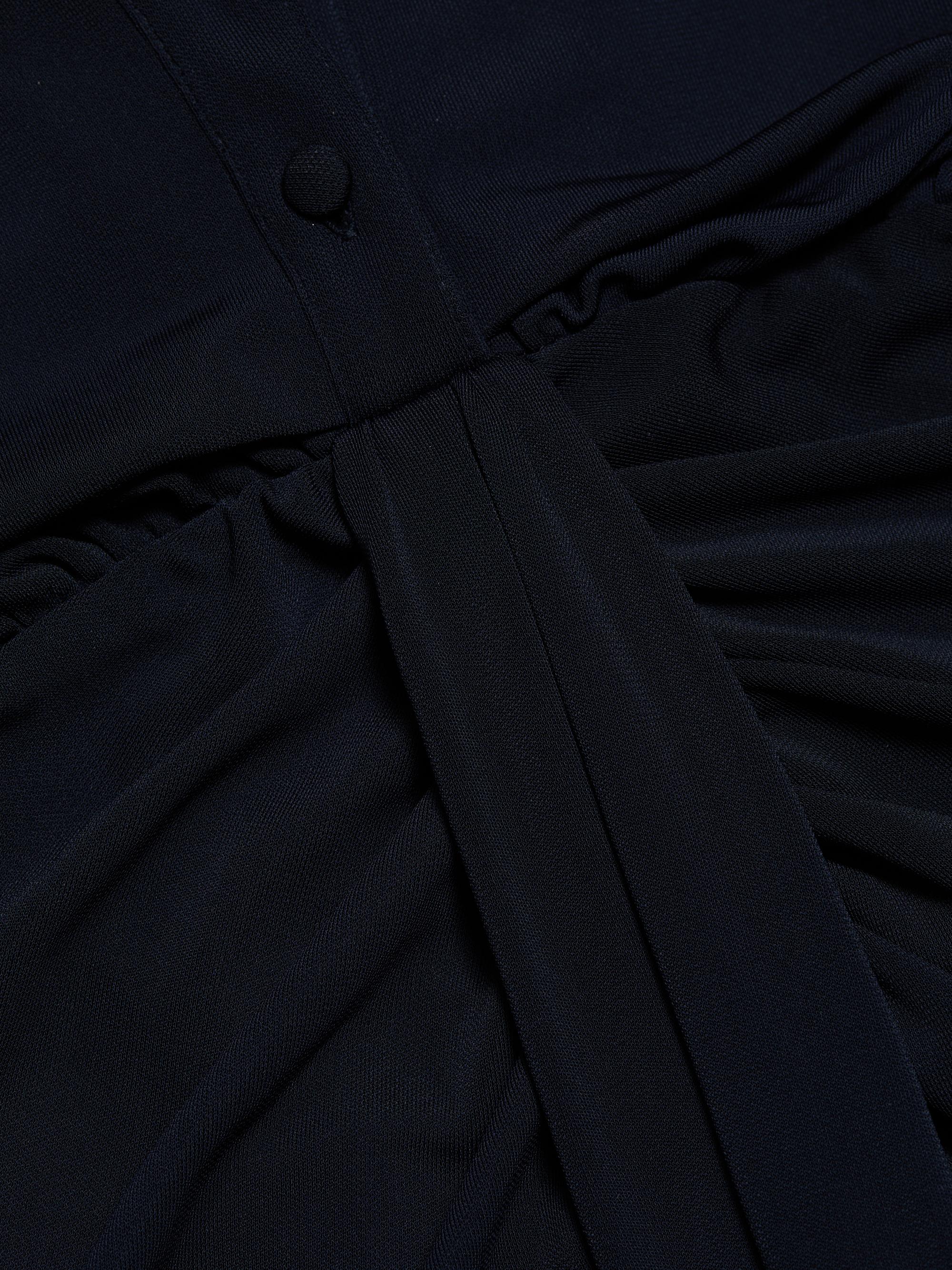 knee length dresses for ladies Cinq à Sept Seferina Dress in Navy – shopatanna