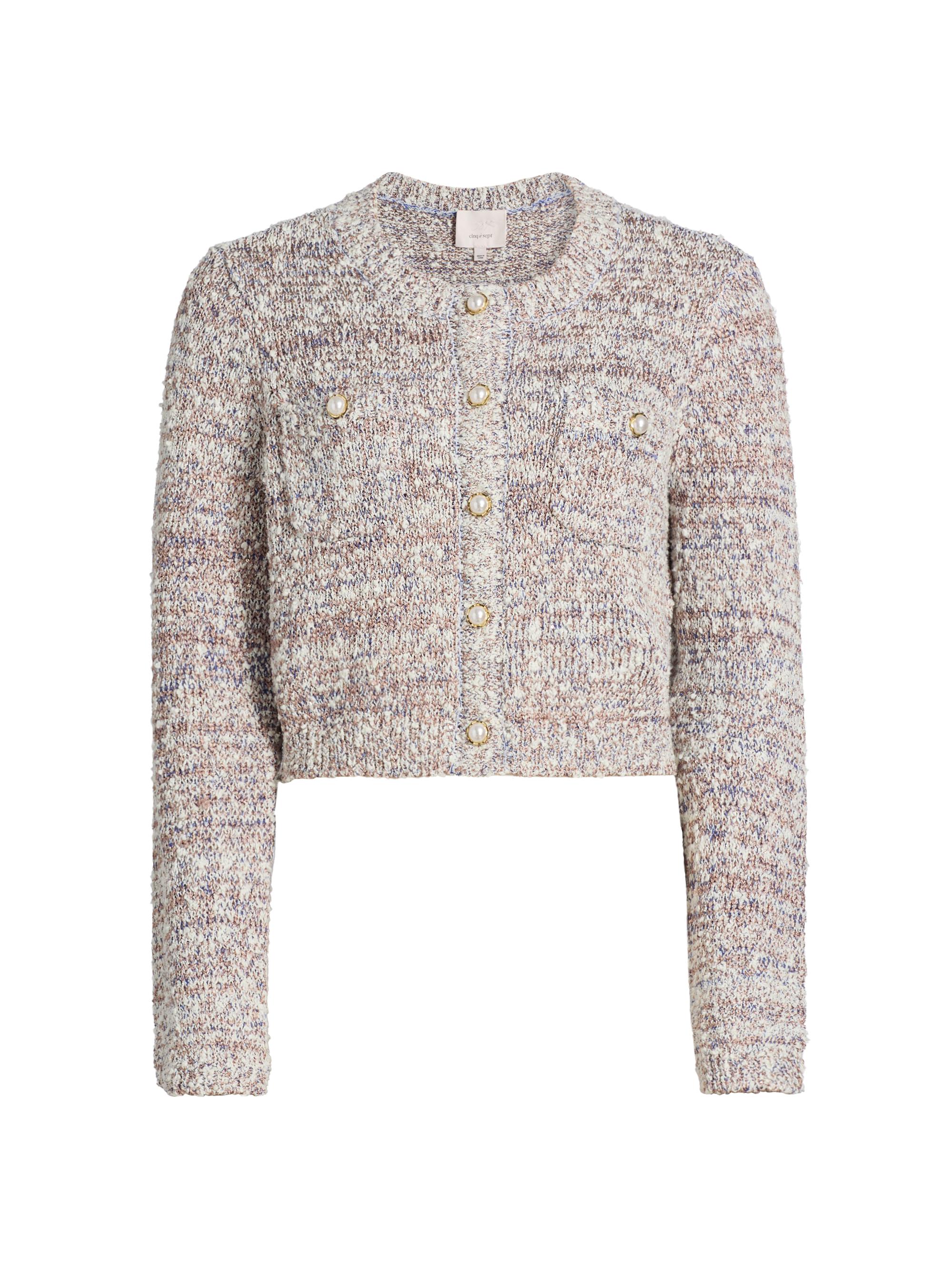 トップス Herlipto Crillon Boucle Cardigan M 正規品 Herlipto Crillon Boucle Cardigan M