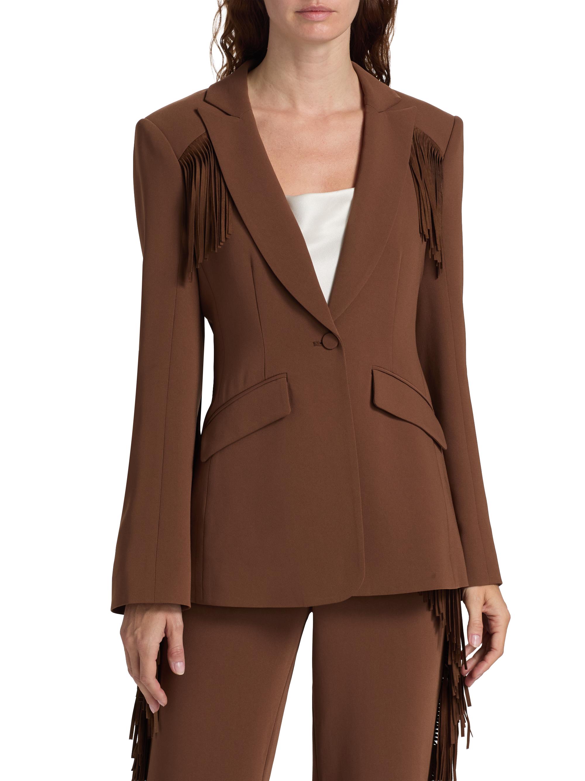 Cinq à Sept Cheyenne Suede Fringe Blazer | Saks Fifth Avenue