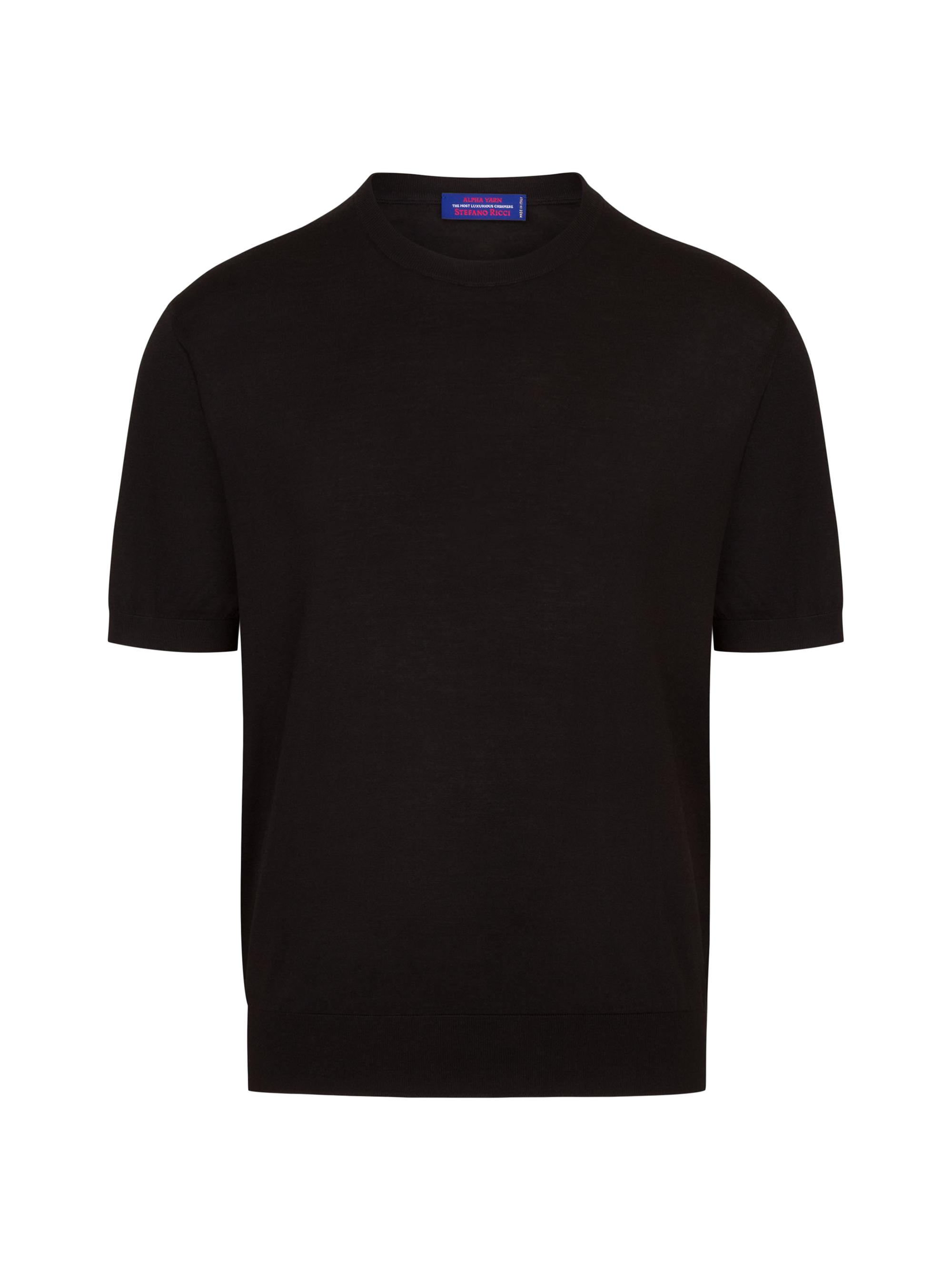 Stefano Ricci Men's Cashmere and Wool Blend Knit Crewneck Sweater - Blue