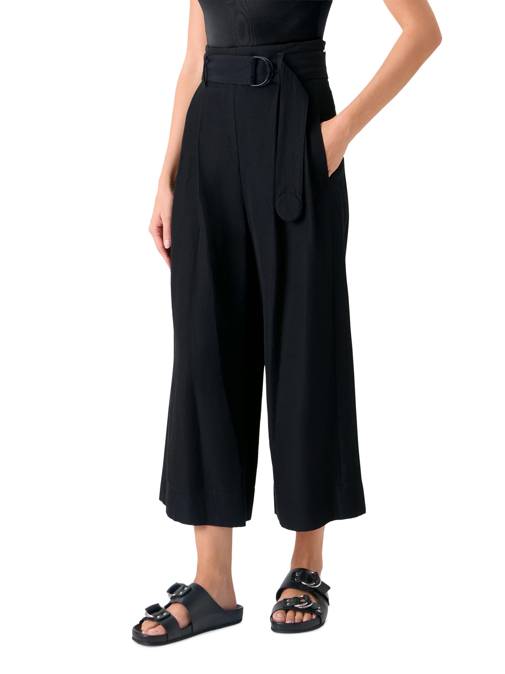 Akris punto Fiorella Linen-Blend High-Rise Pants | Saks Fifth Avenue