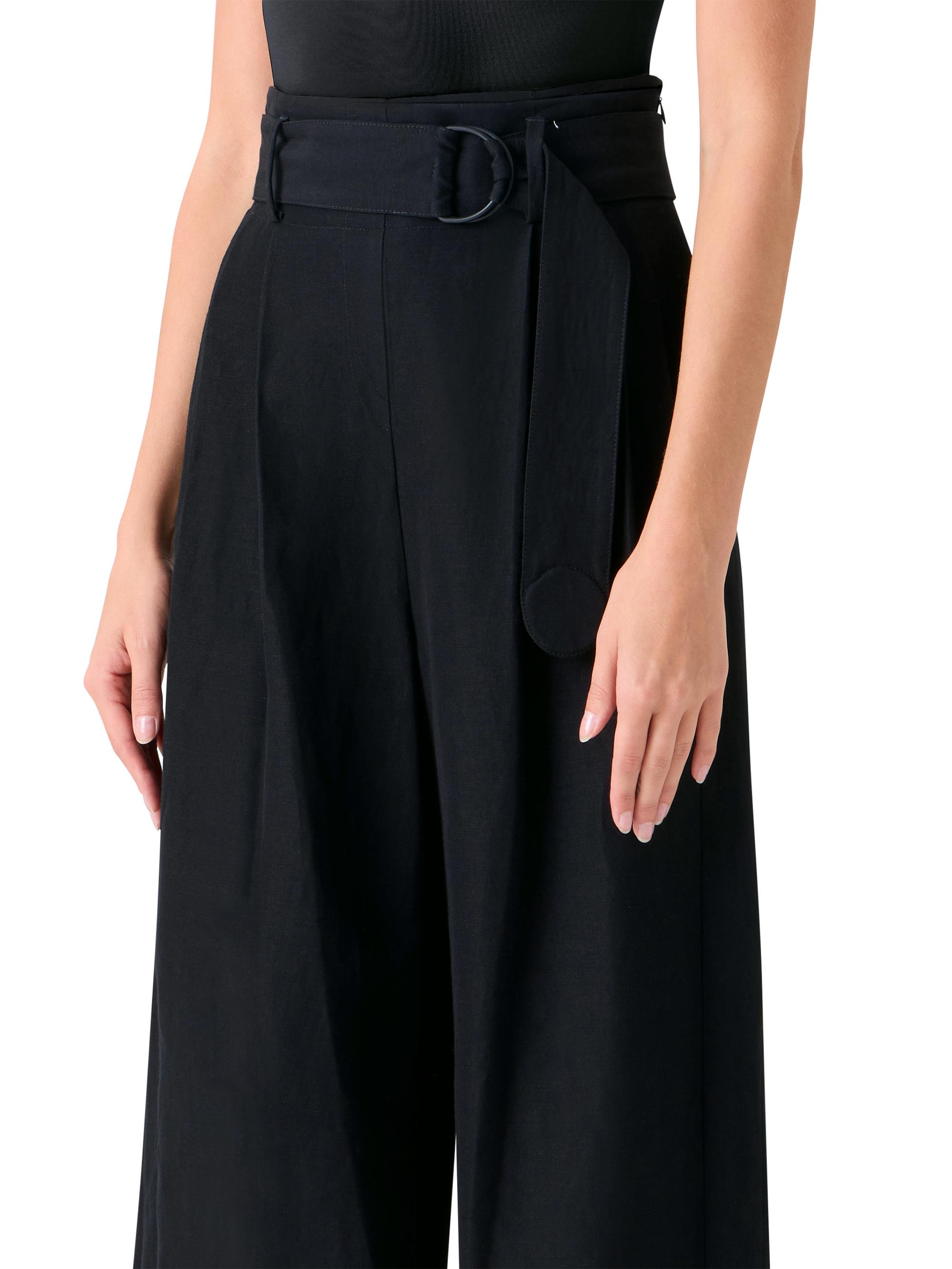 Akris punto Fiorella Linen-Blend High-Rise Pants | Saks Fifth Avenue