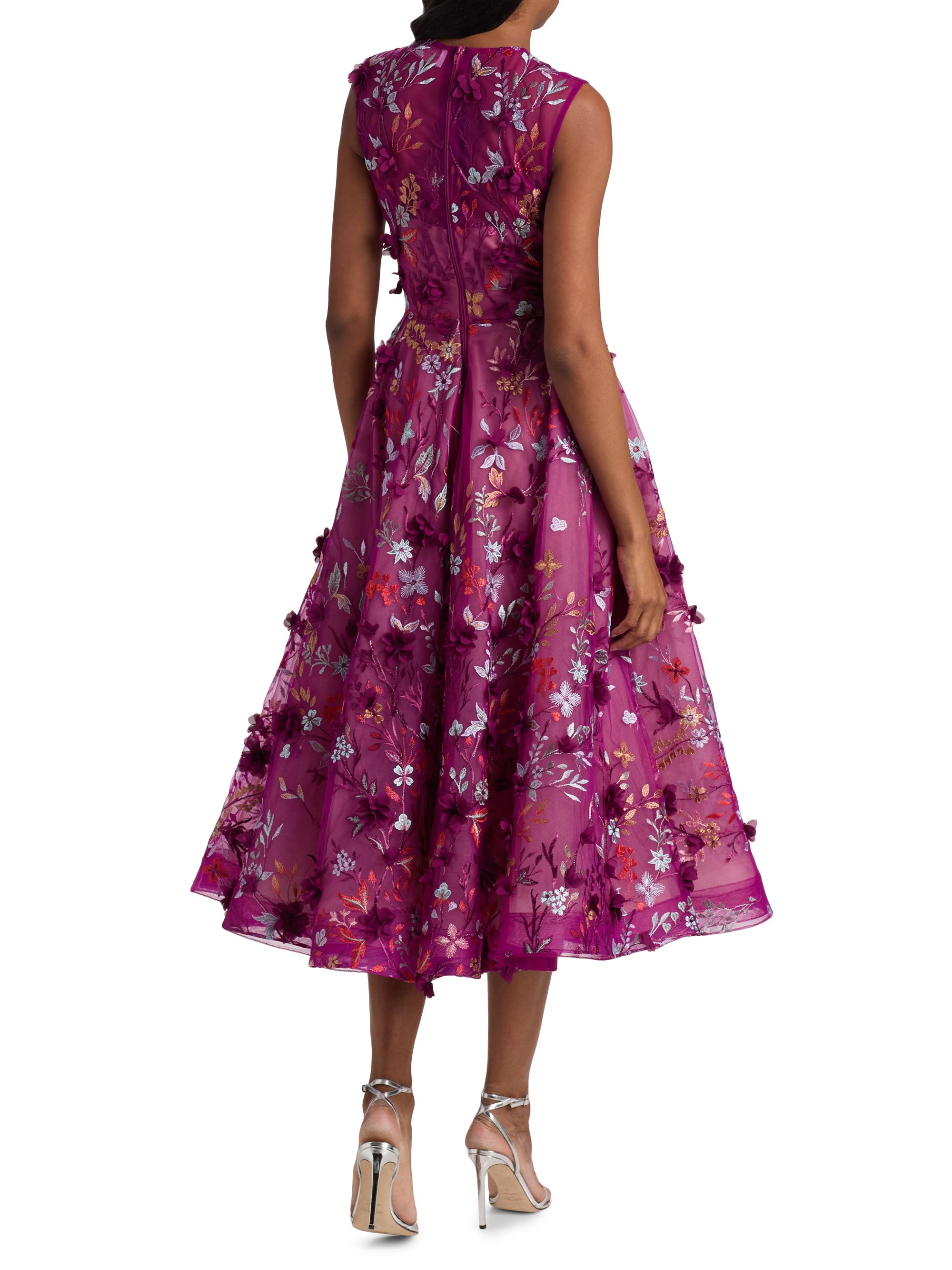 bronx and banco floral embroidered dress Saba Floral Midi Dress