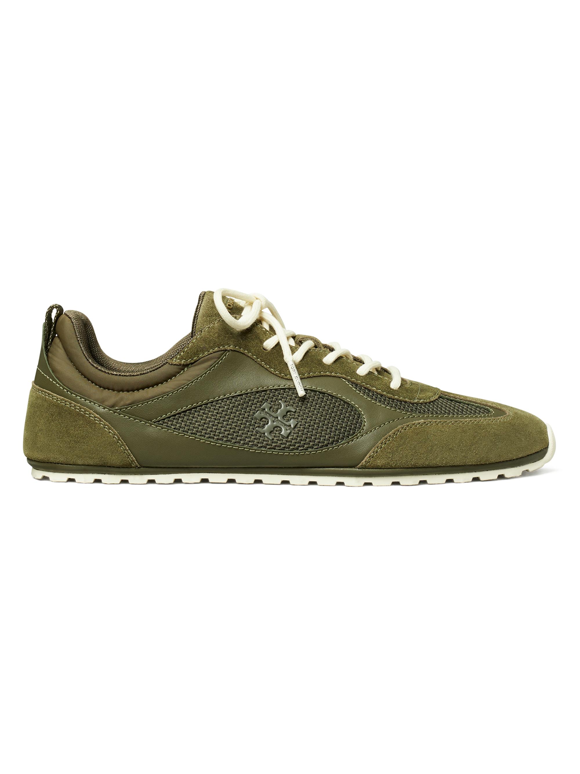 Tory Burch Women's Field Leather Sneakers - Dark Olive