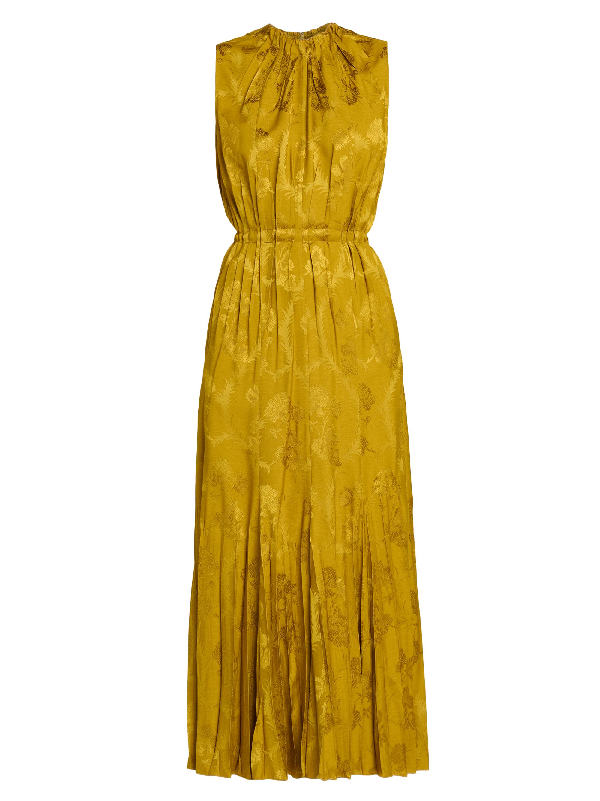 Etro Women's Printed Paneled Midi-Dress - Senape