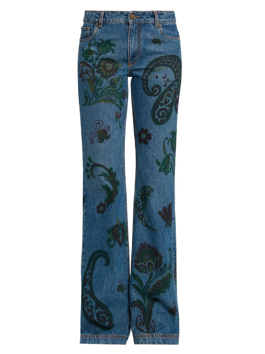 Etro Women's Printed Flared Jeans