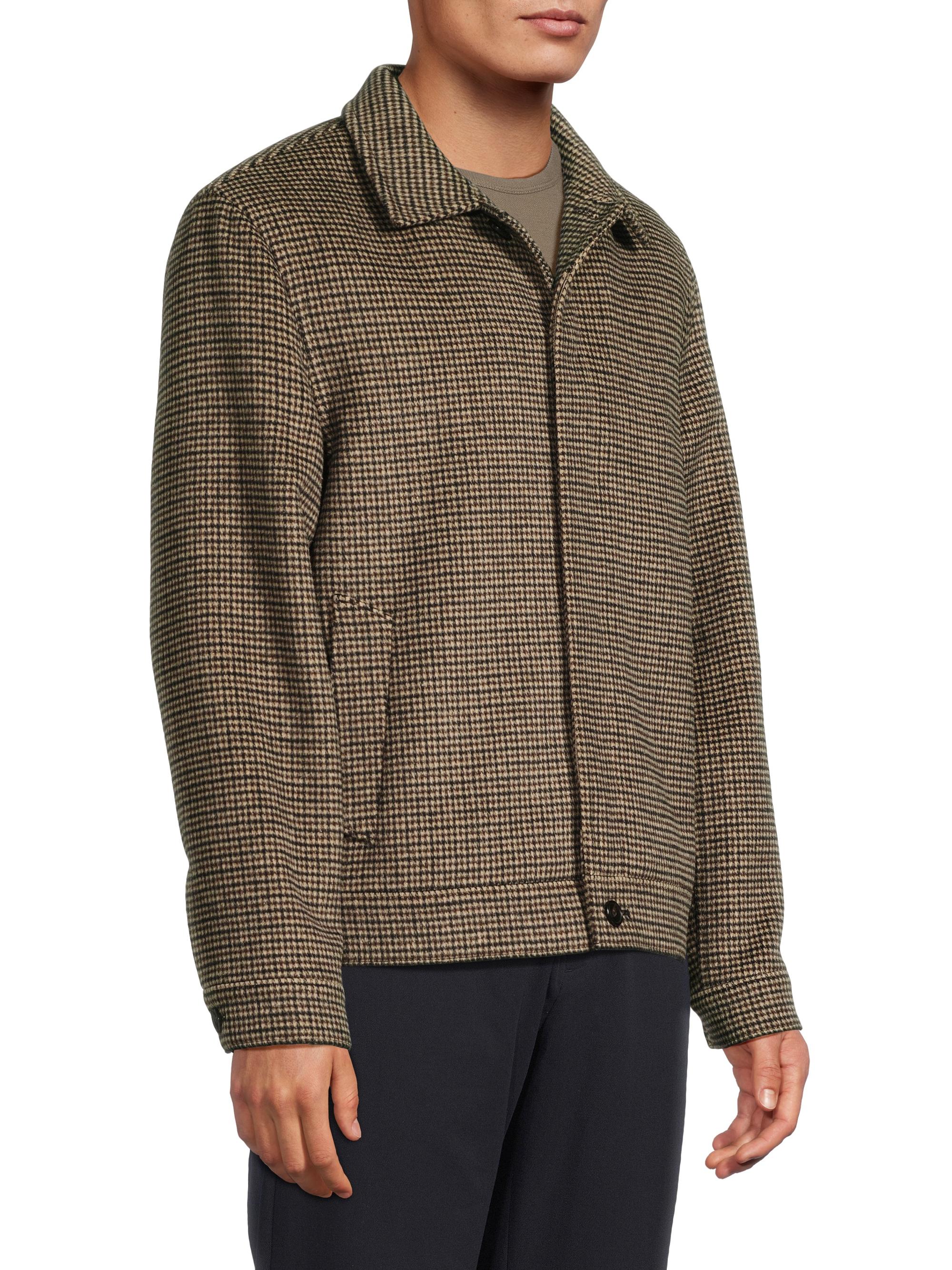 Vince Houndstooth Bomber Jacket Saks Fifth Avenue