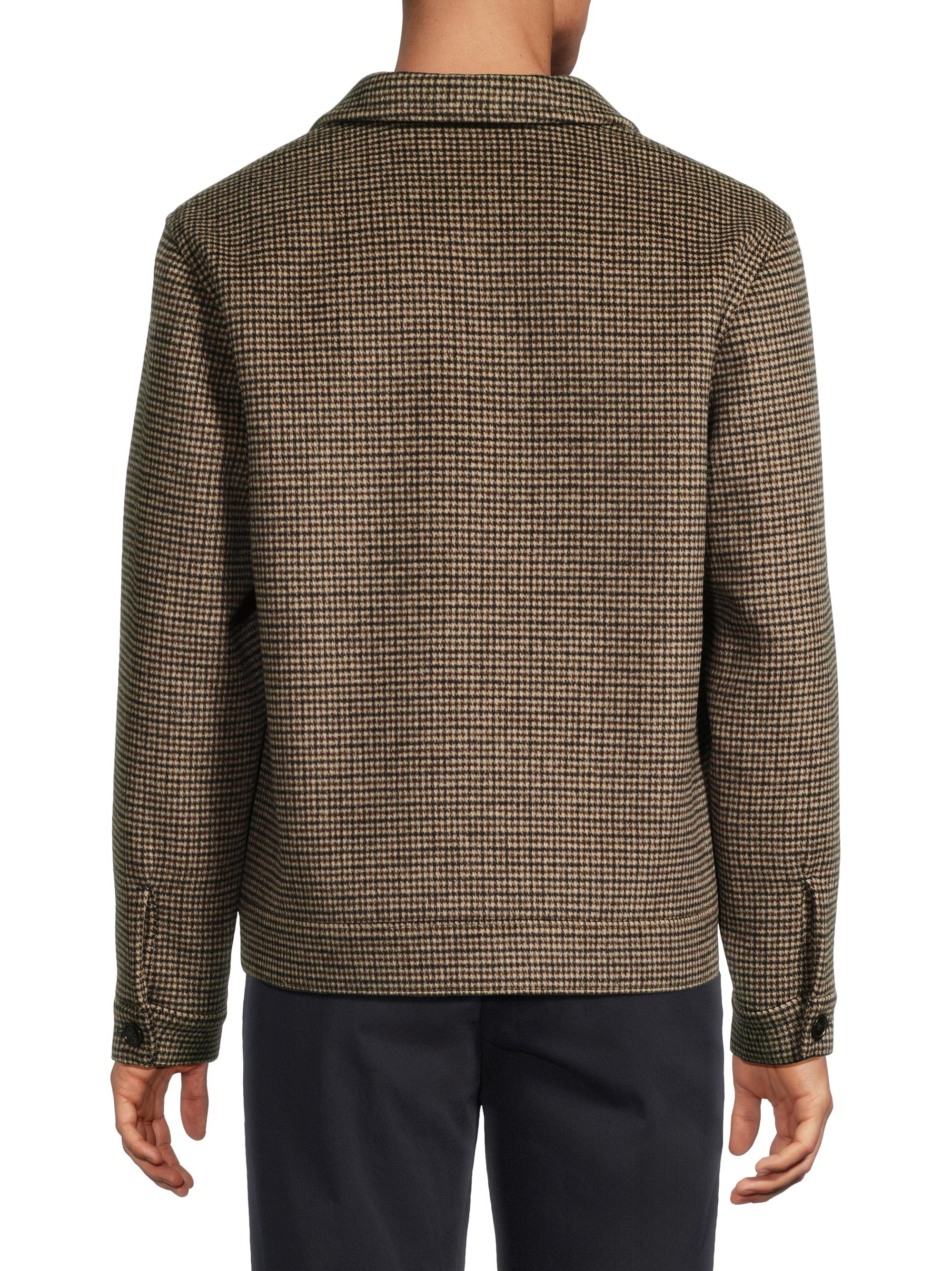 Vince Houndstooth Bomber Jacket | Saks Fifth Avenue