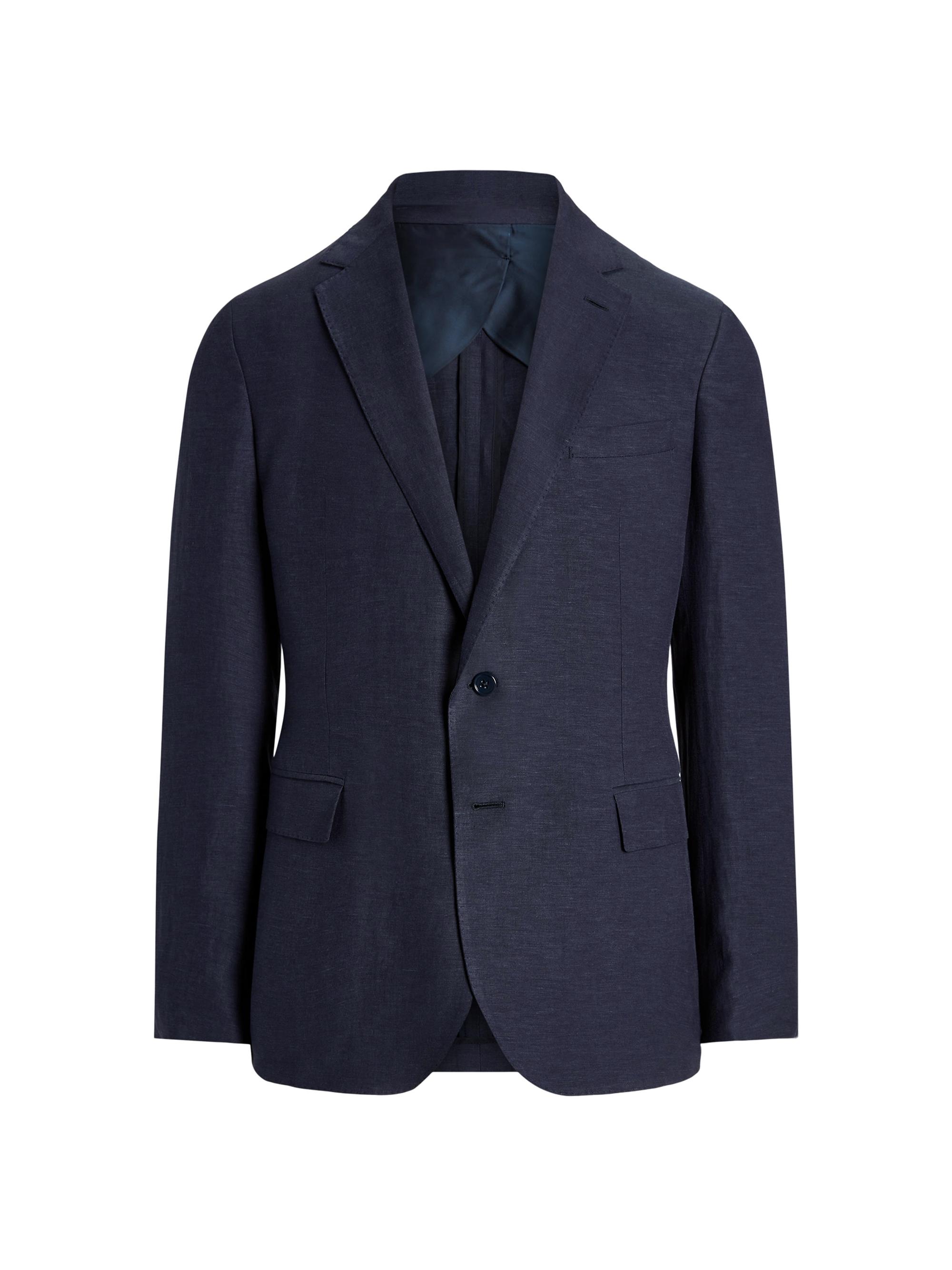 Ralph Lauren Purple Label Men's Hadley Hand-Tailored Silk-Linen Jacket - Classic Cream