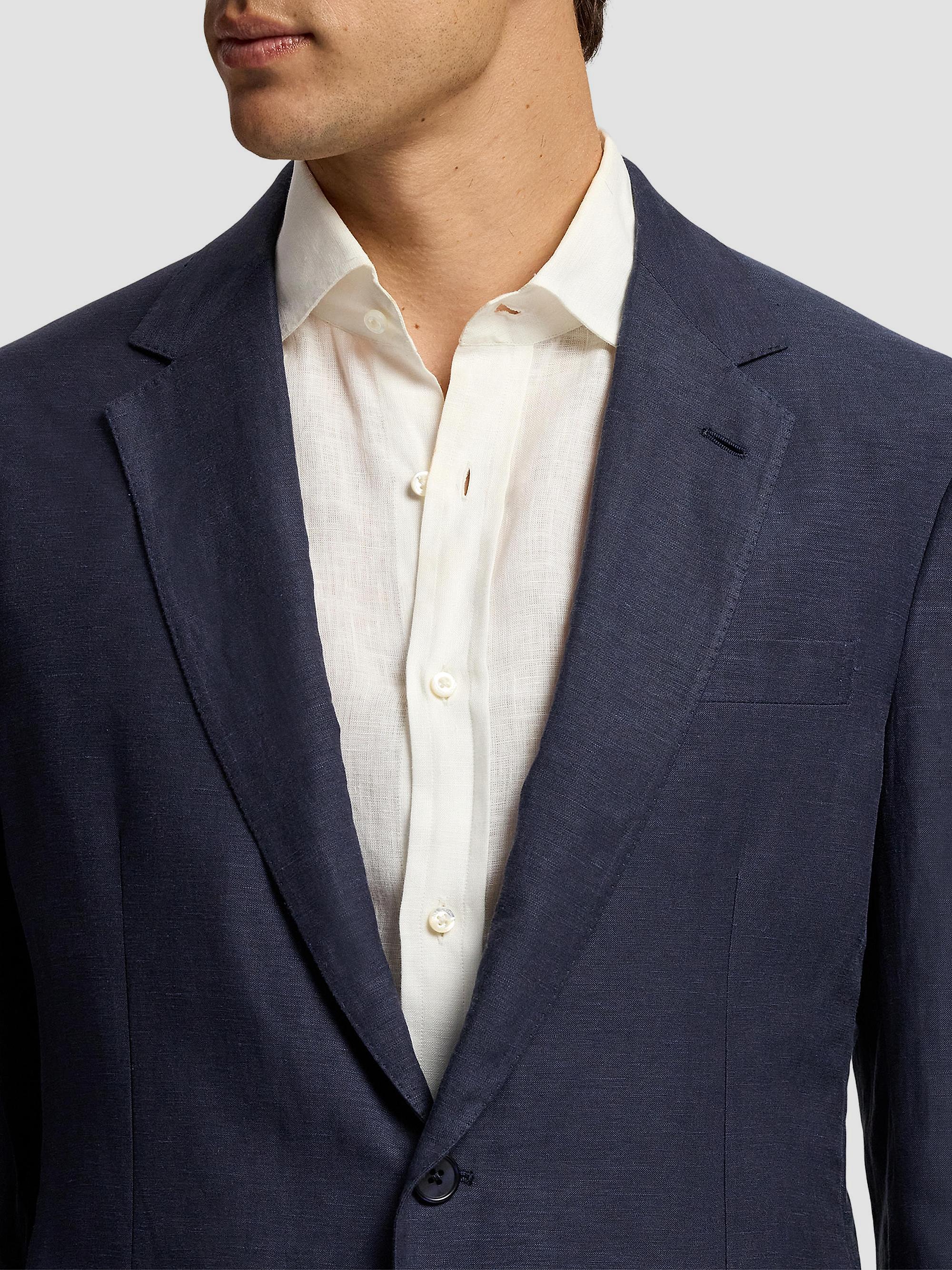 Ralph Lauren Purple Label Hadley Hand-Tailored Silk-Linen Jacket
